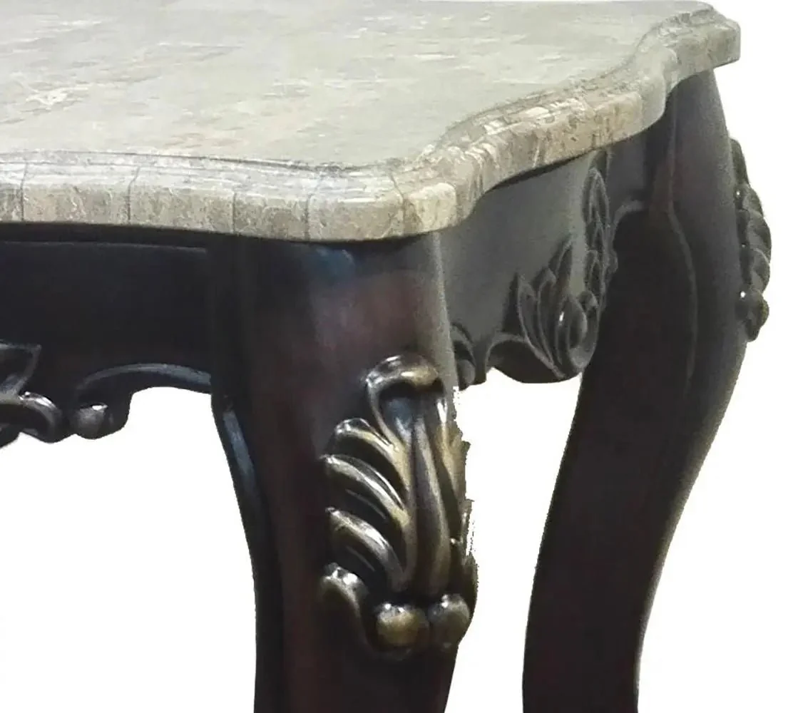 Aroma Cherry Finish Wood Traditional Style End Table - Image 2