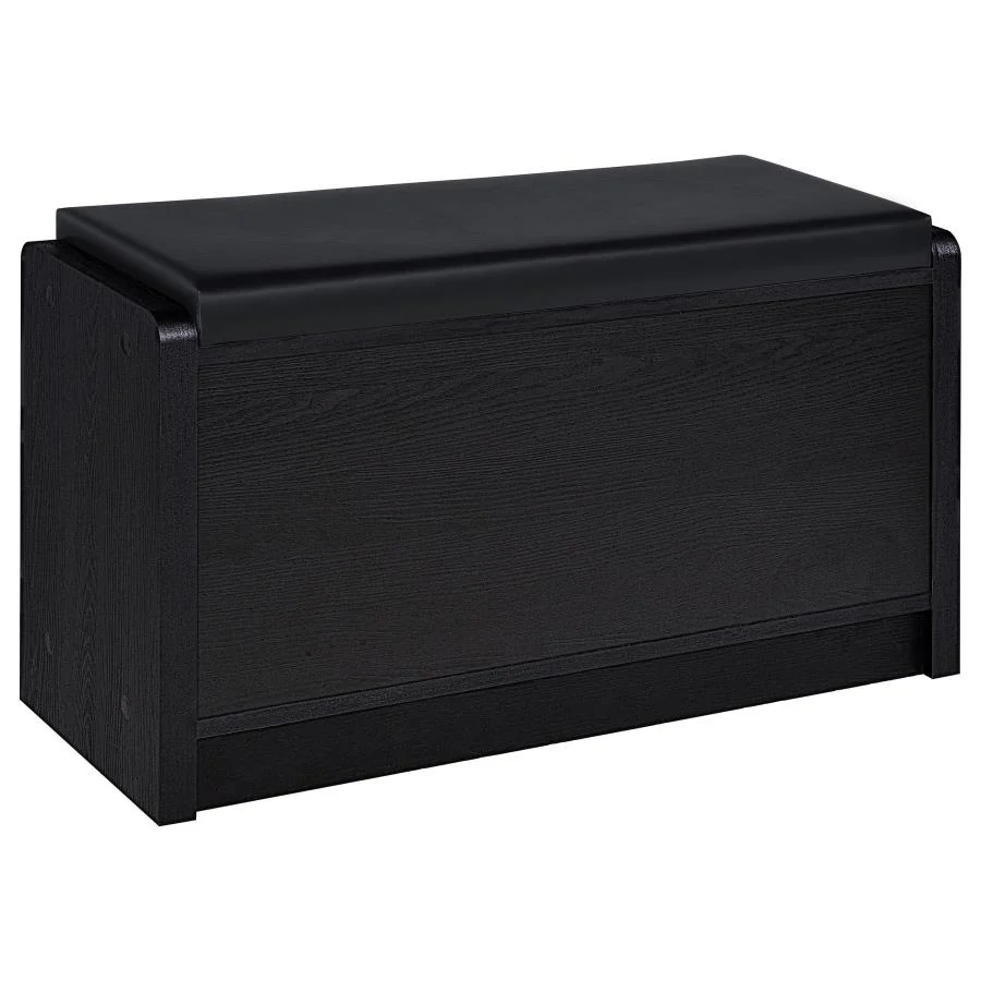 Arrington Black Storage Bench - Image 6