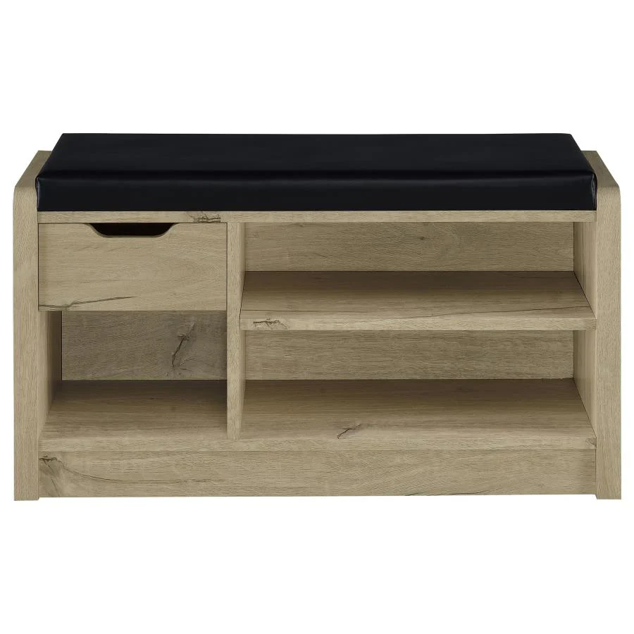 Arrington White Oak Storage Bench - Image 4