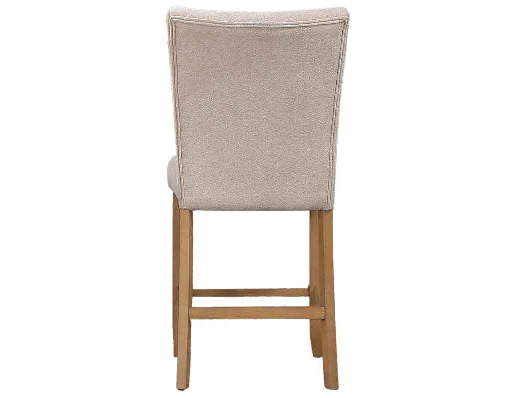 Artemis Beige Chenille Velvet 24″ Counter Stool - Image 5