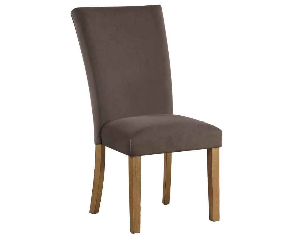Artemis Brown Velvet Side Chair - Image 3