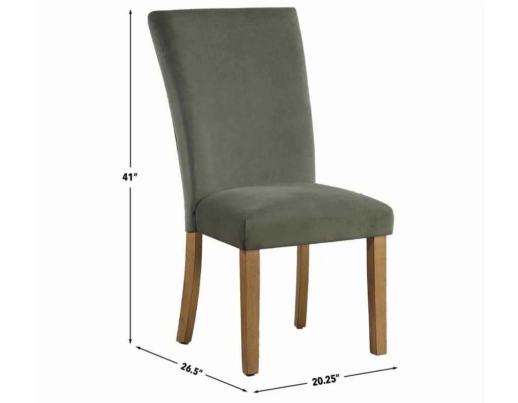 Artemis Green Velvet Side Chair - Image 6