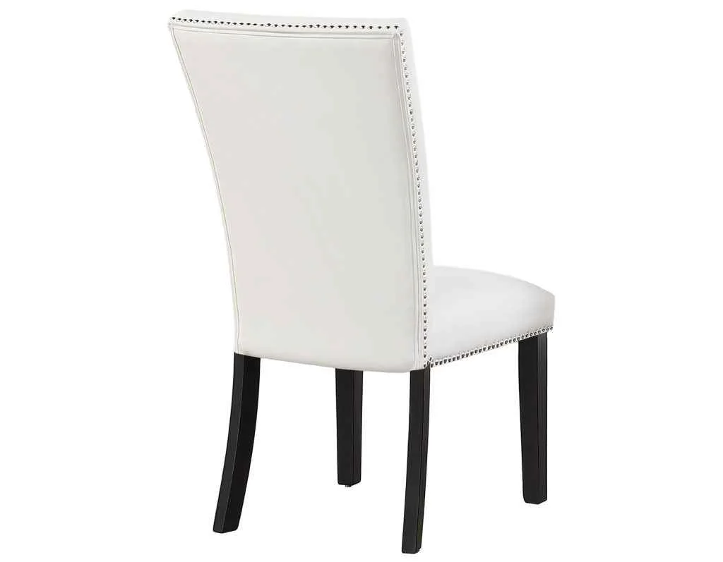 Artemis White Vegan Leather Cover Side Chair - Image 5