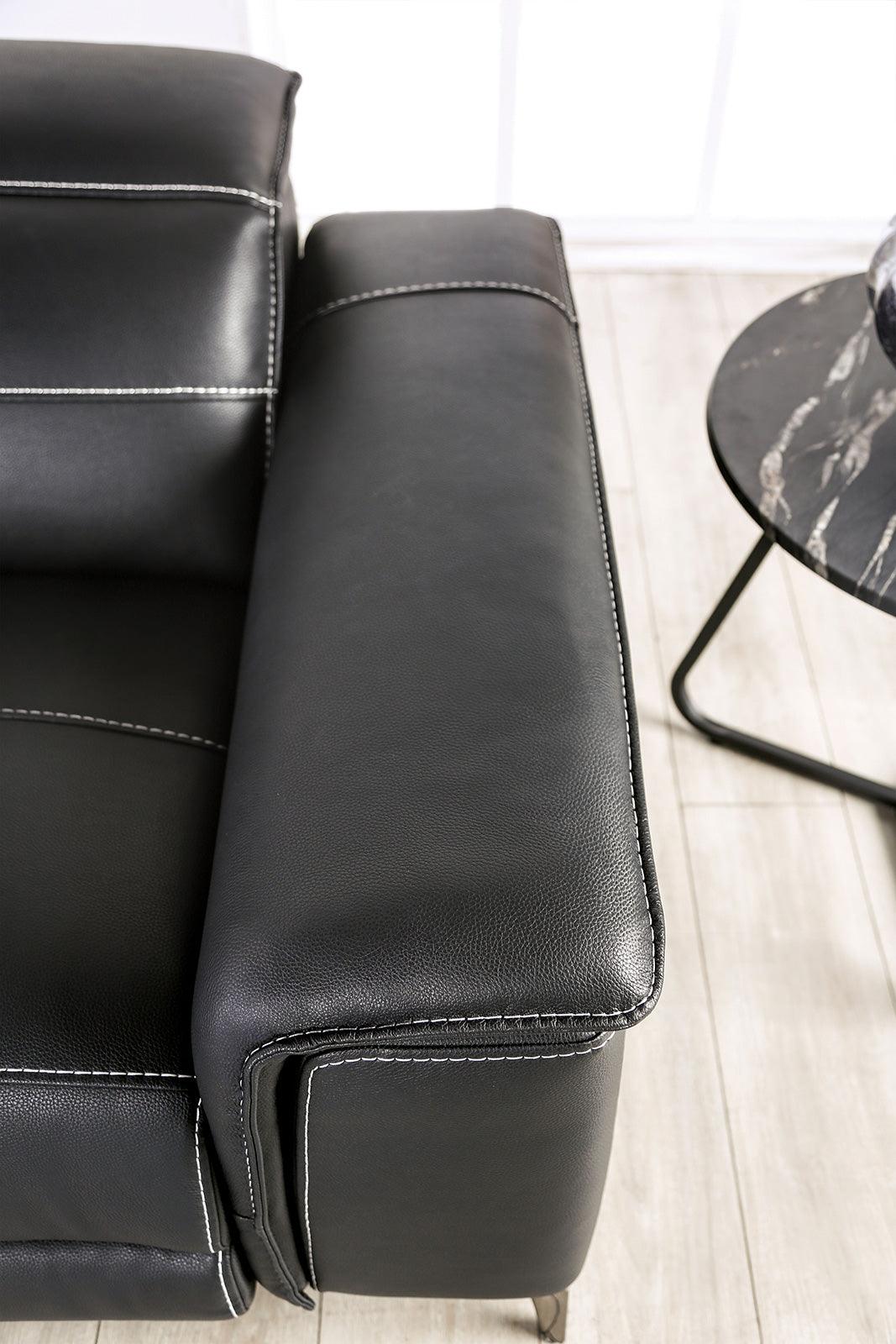 Ascona Black Power Loveseat - Image 3
