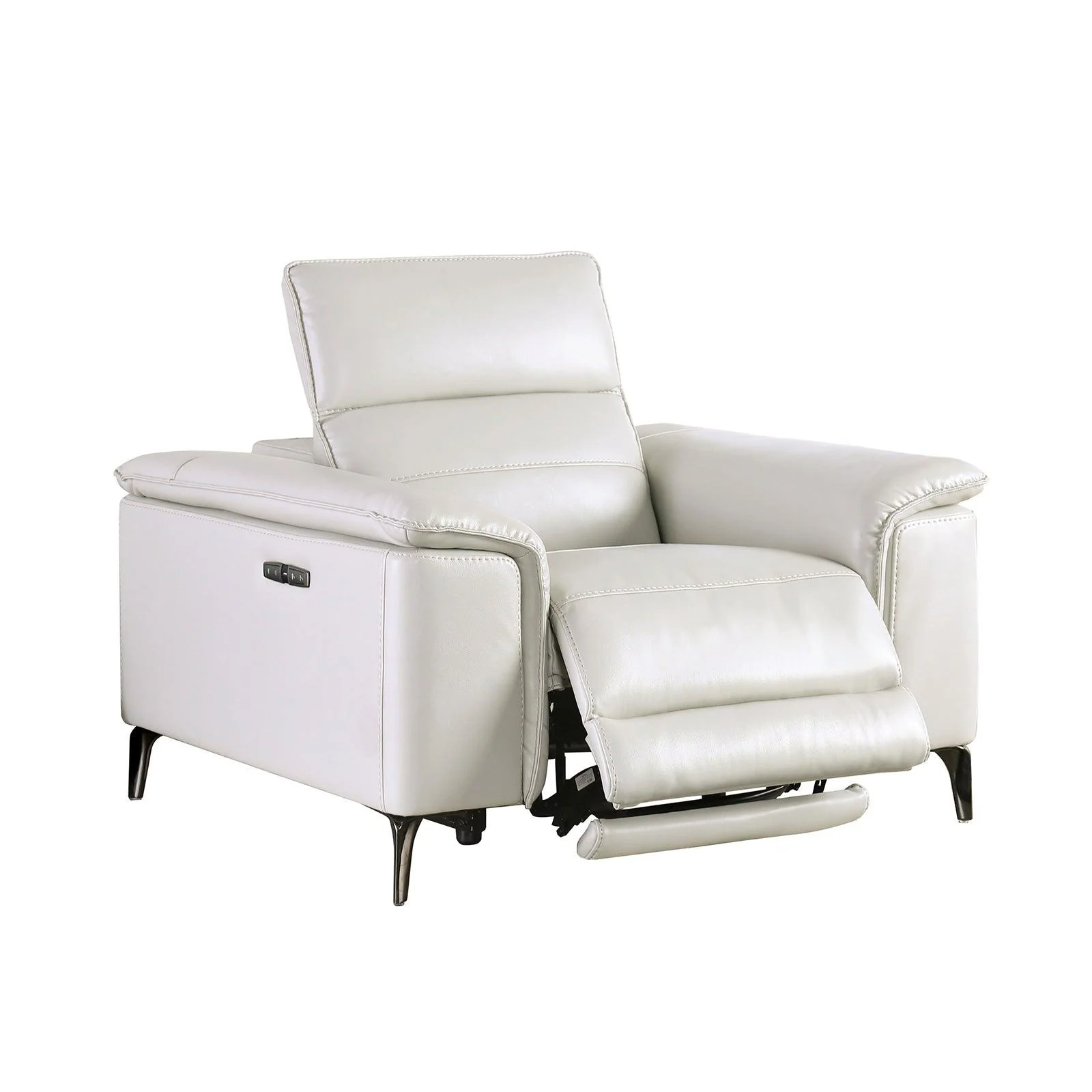 Ascona Light Taupe Power Recliner - Image 2