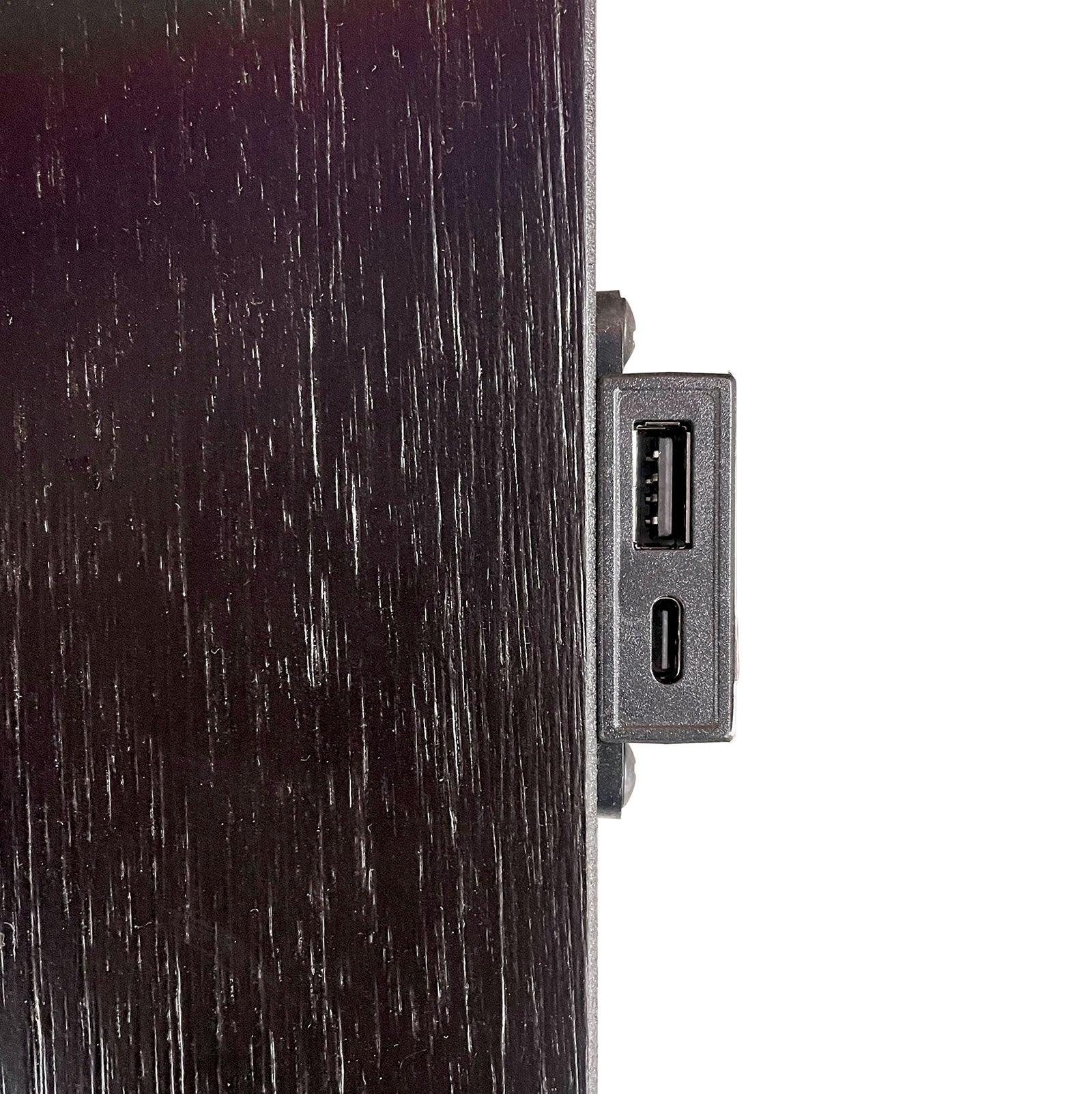 Ashbourne Black Night Stand w/ USB - Image 3