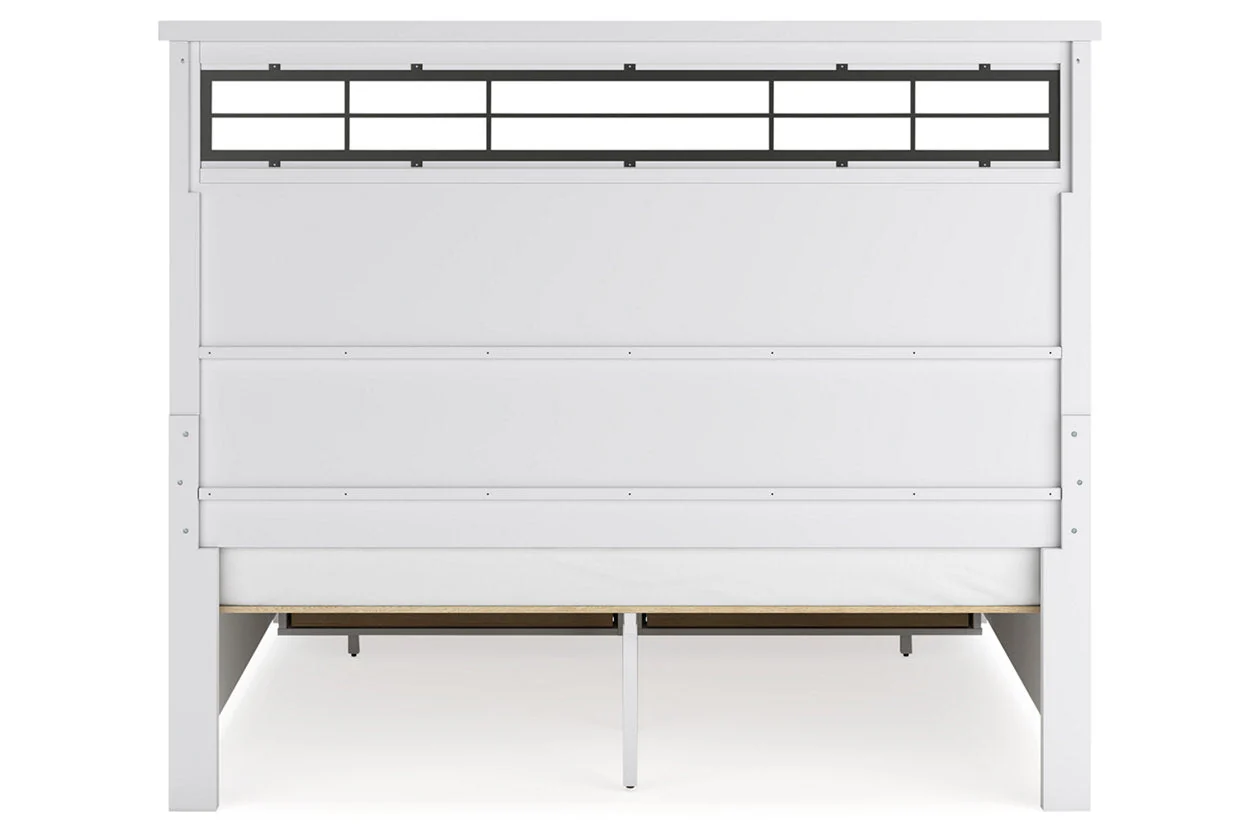 Ashbryn White/Natural King Storage Platform Bed - Image 4