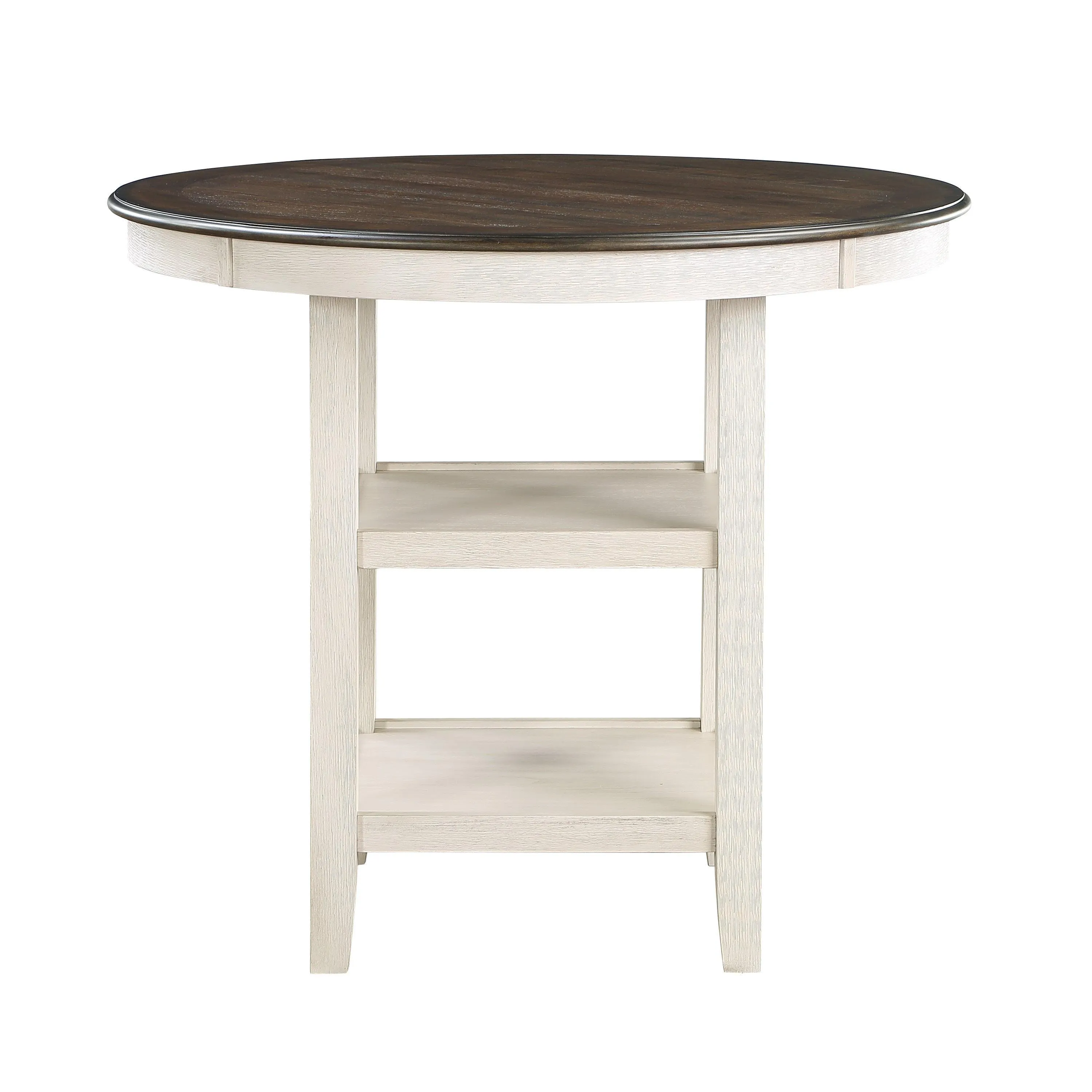 Asher Antique White/Brown Counter Height Table - Image 2