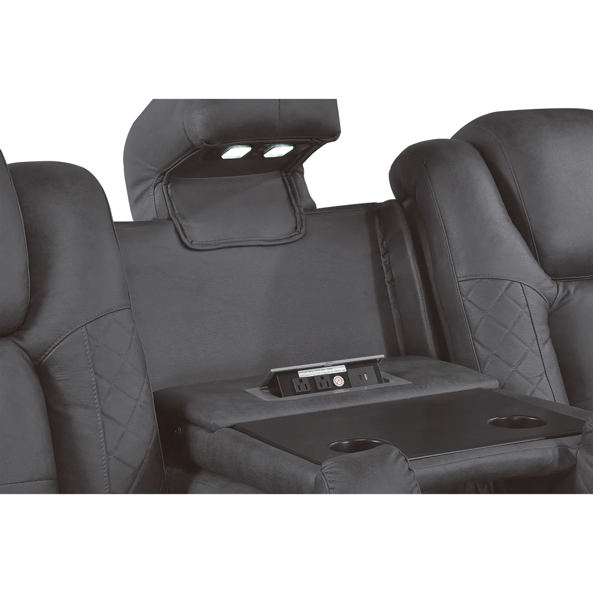 Ashley Grey 3-Piece Power Reclining Living Room Set - Image 5