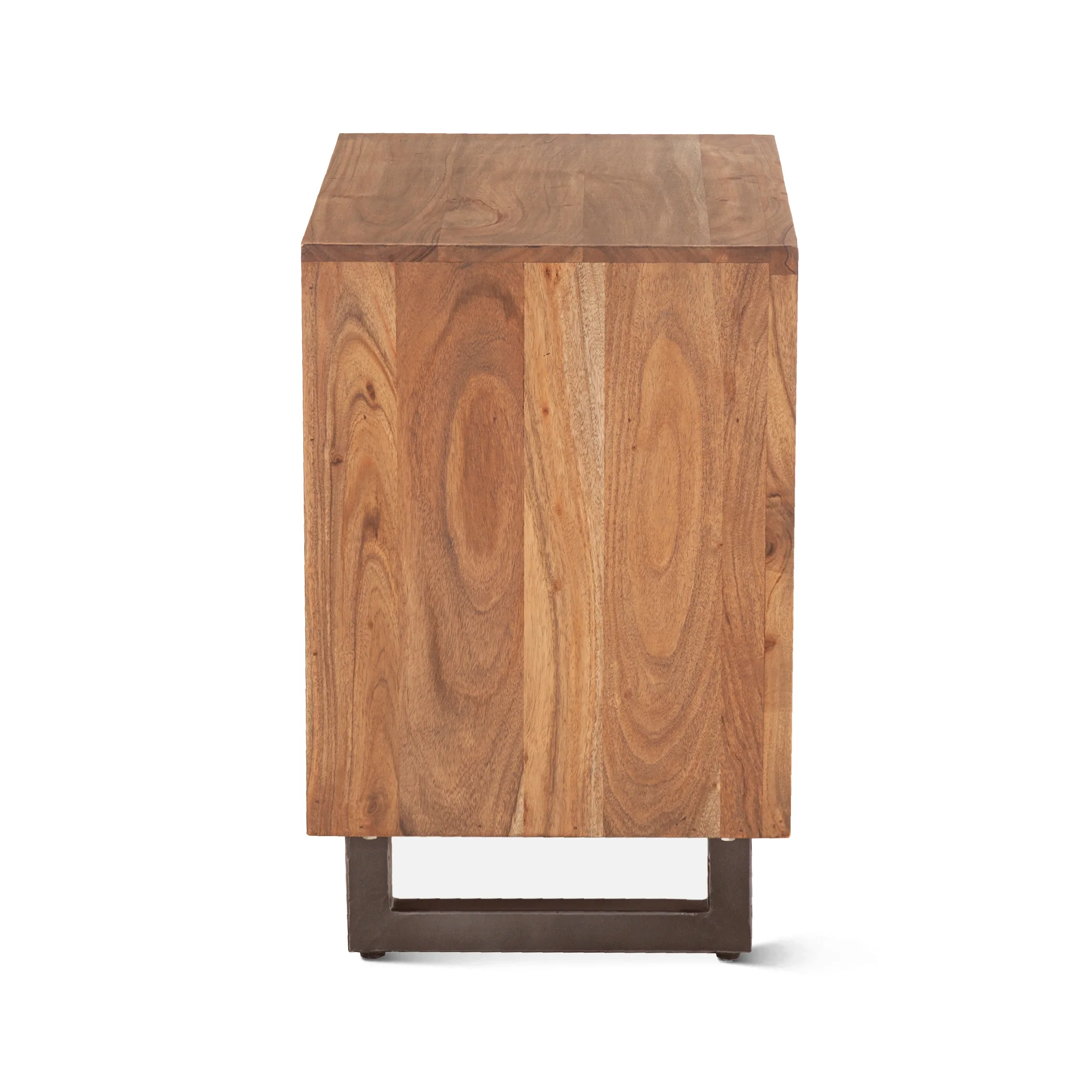 Aspen 24" Two Drawer Nightstand in Smoked Acacia - Image 6