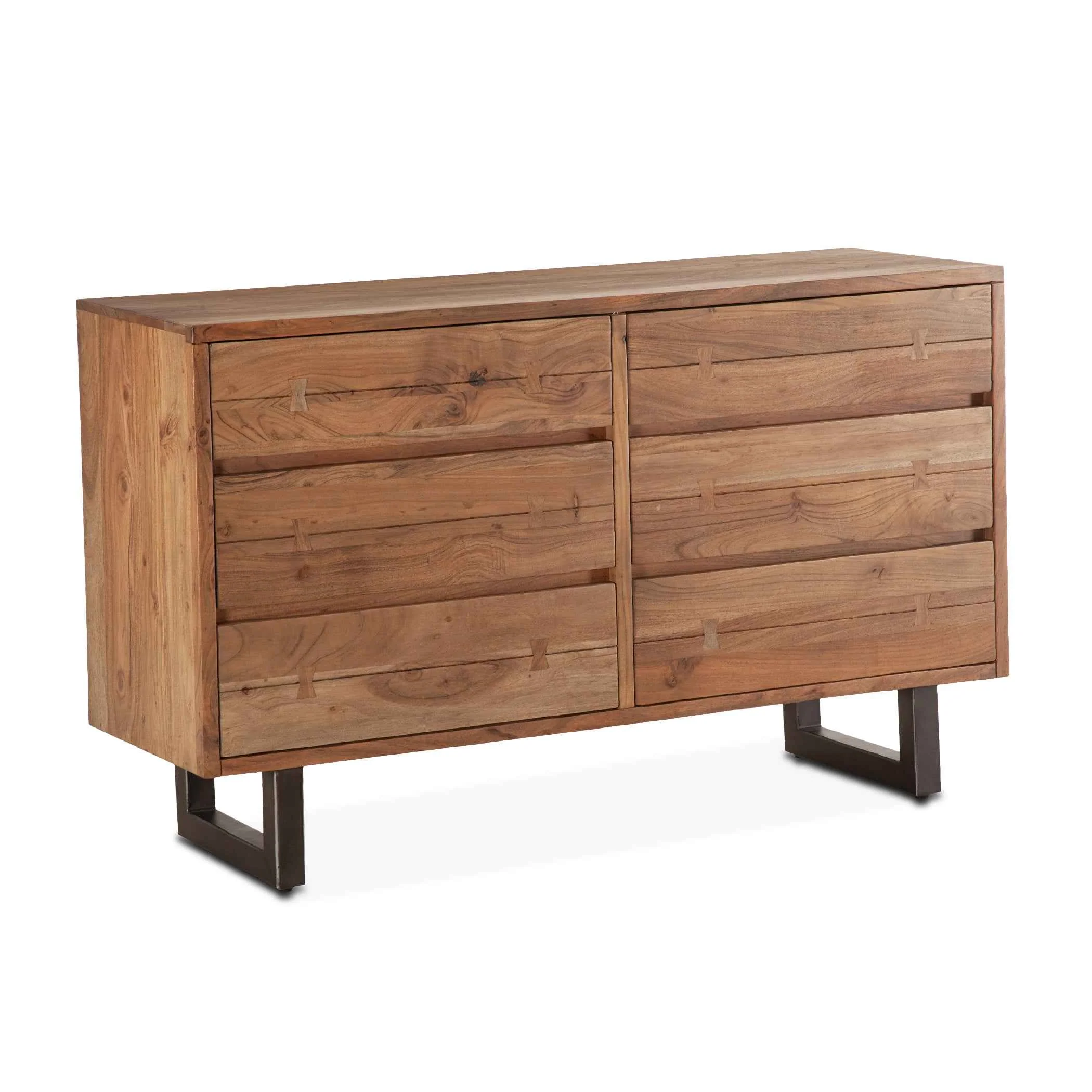 Aspen 58" Six Drawer Dresser in Walnut - Image 12