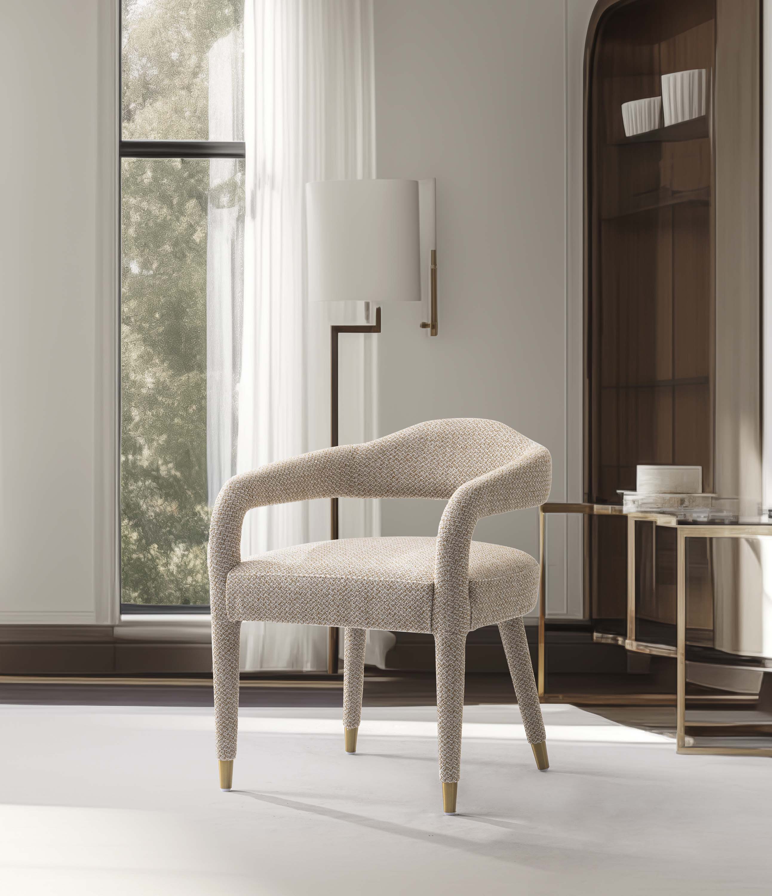 Aspen Dining Armchair in Gold Dust - Image 2