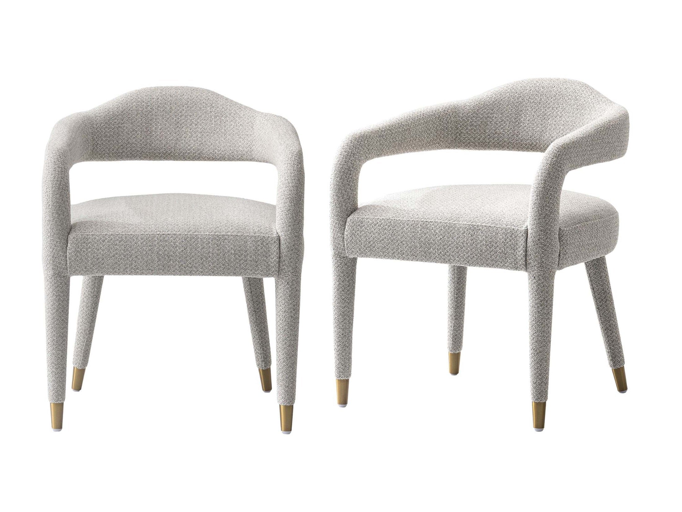 Aspen Dining Armchairs in Silver Lining (set of 2)
