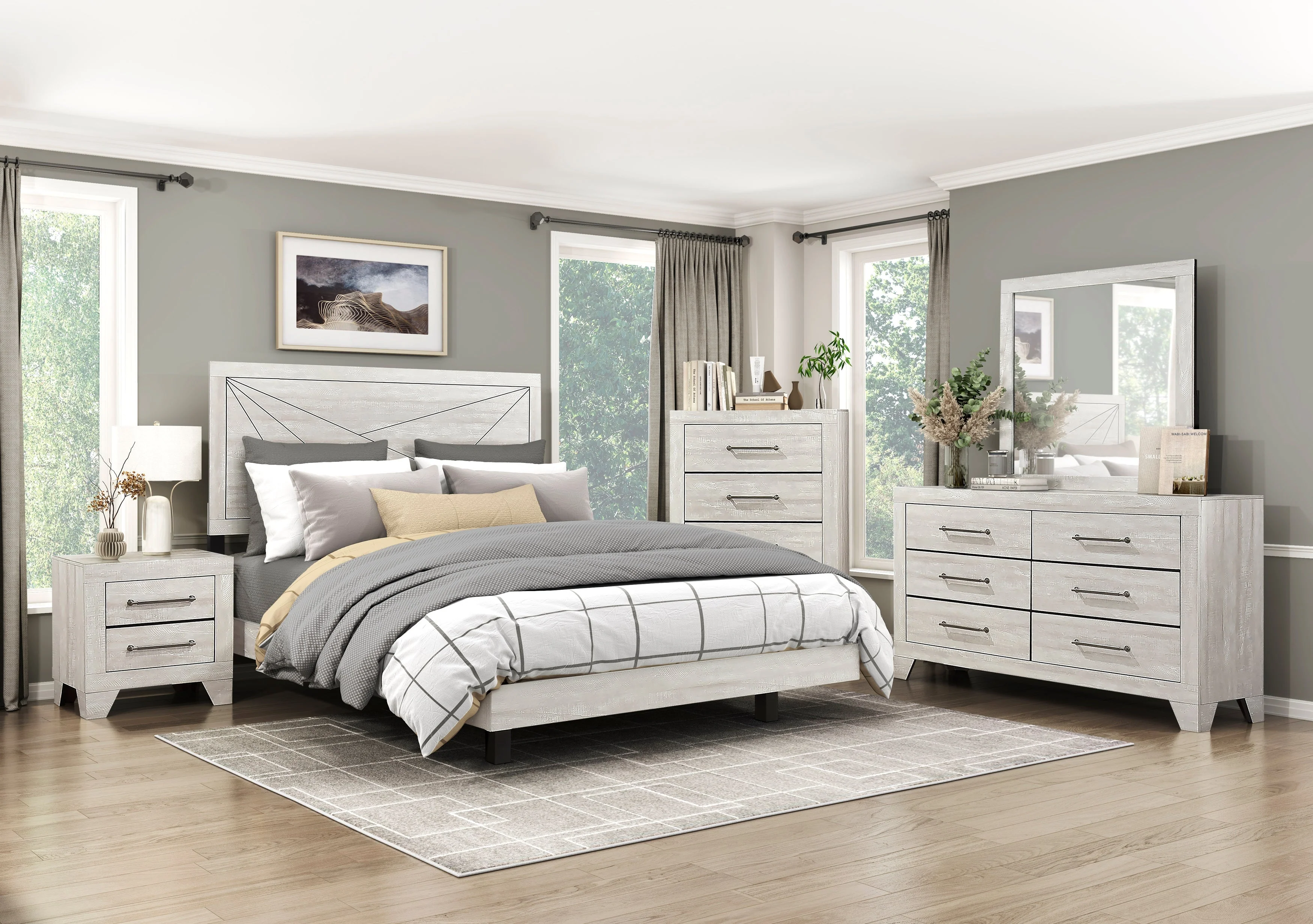 Aspen Gray Oak Dresser - Image 5