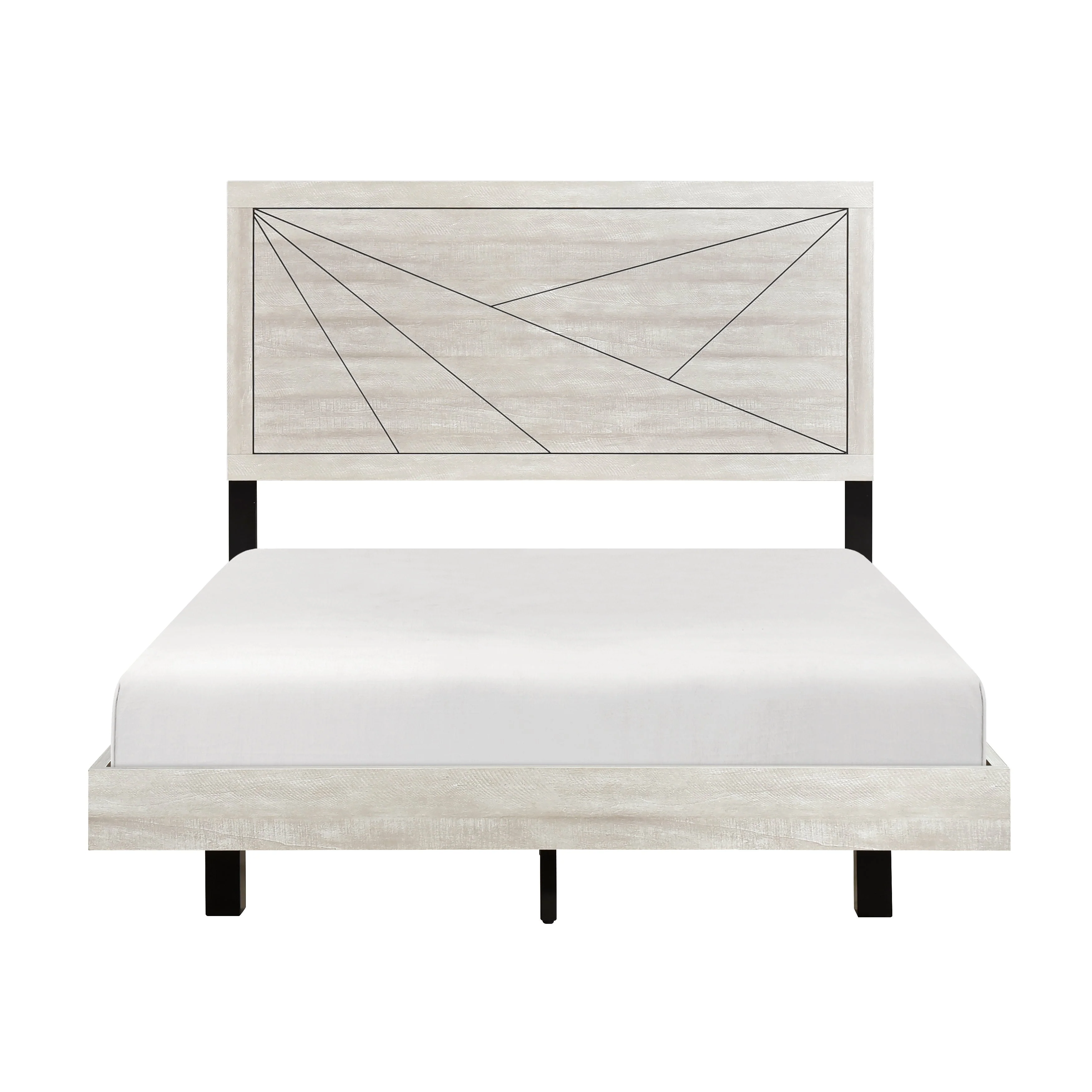 Aspen Gray Oak Queen Bed - Image 11