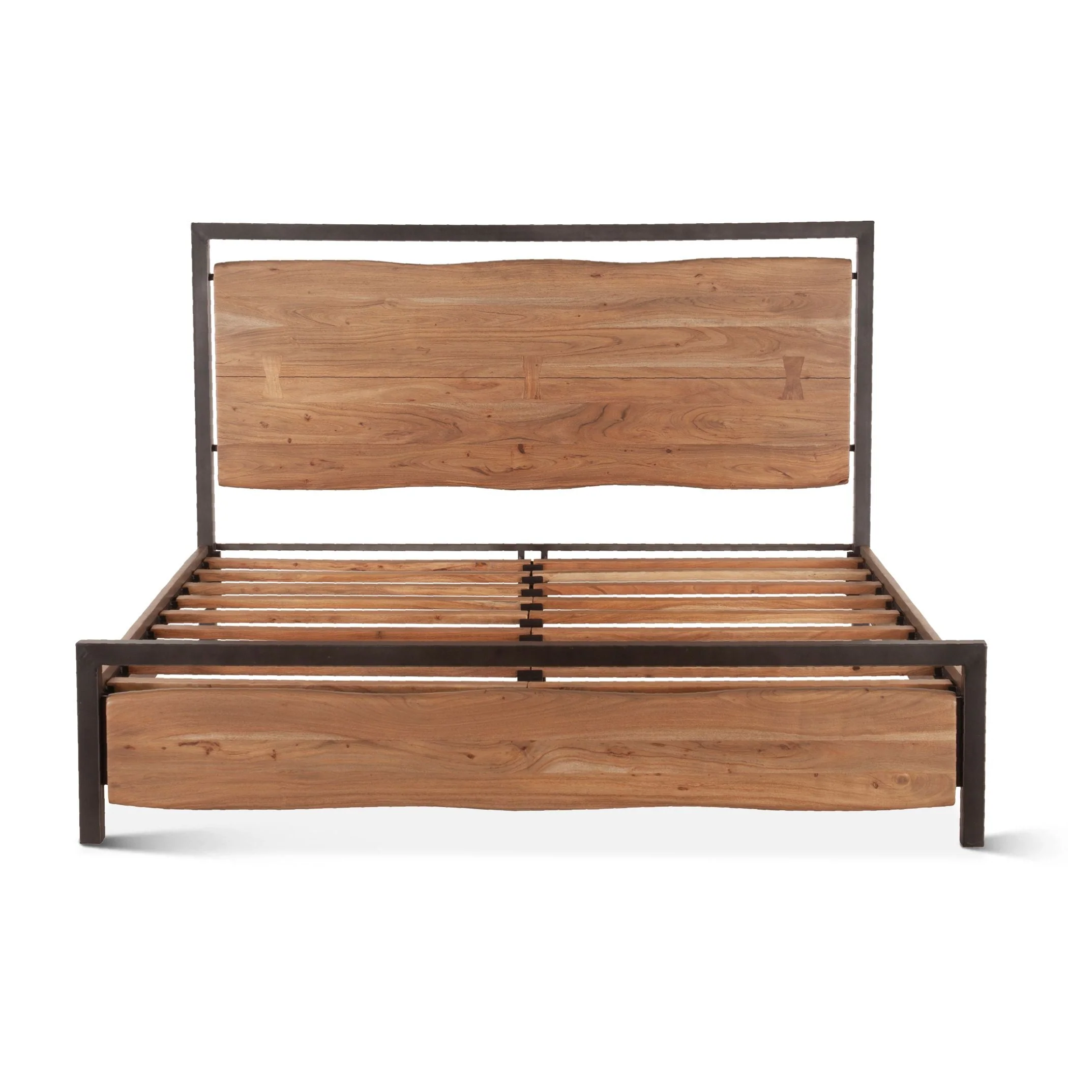Aspen Queen Bed in Smoked Acacia