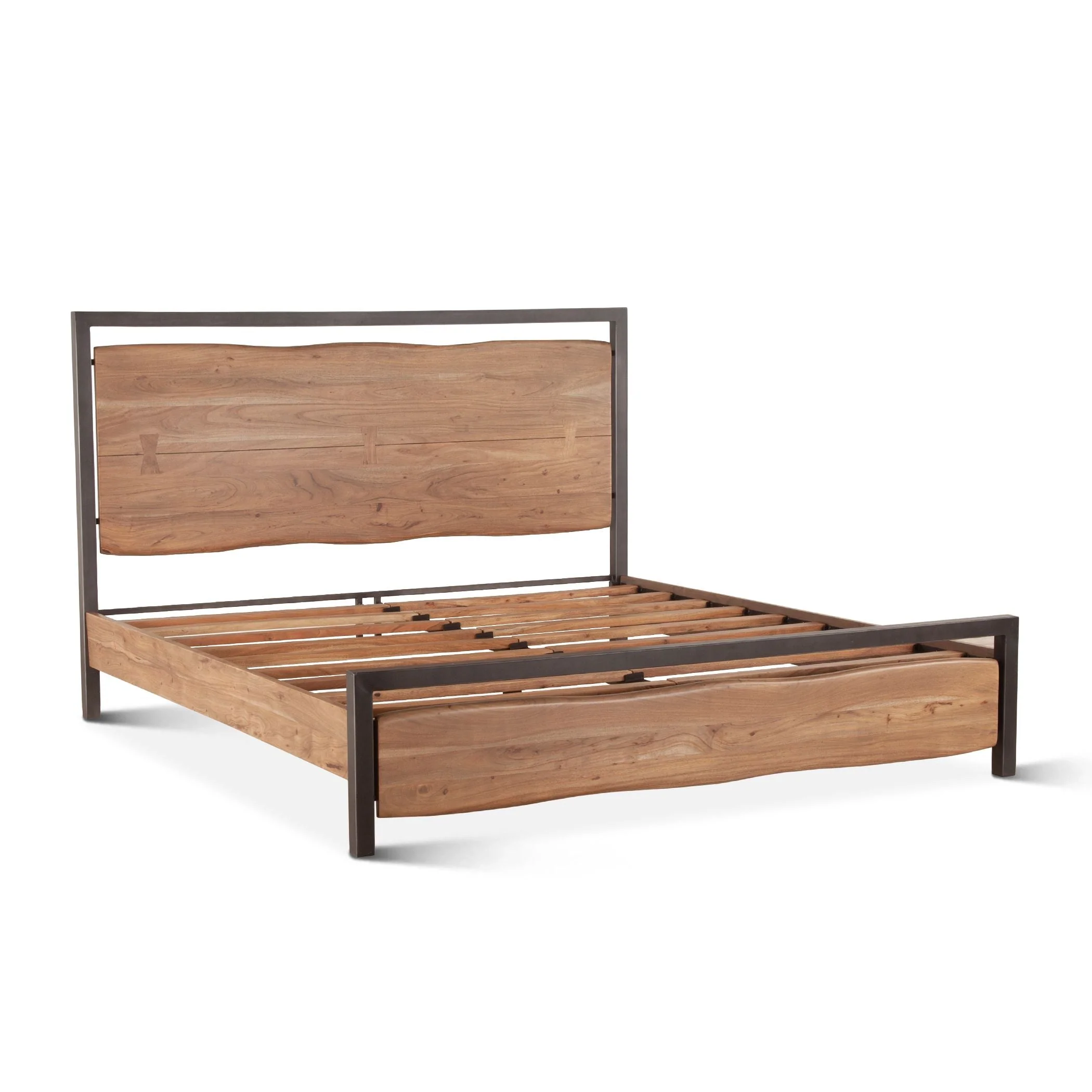 Aspen Queen Bed in Smoked Acacia - Image 2