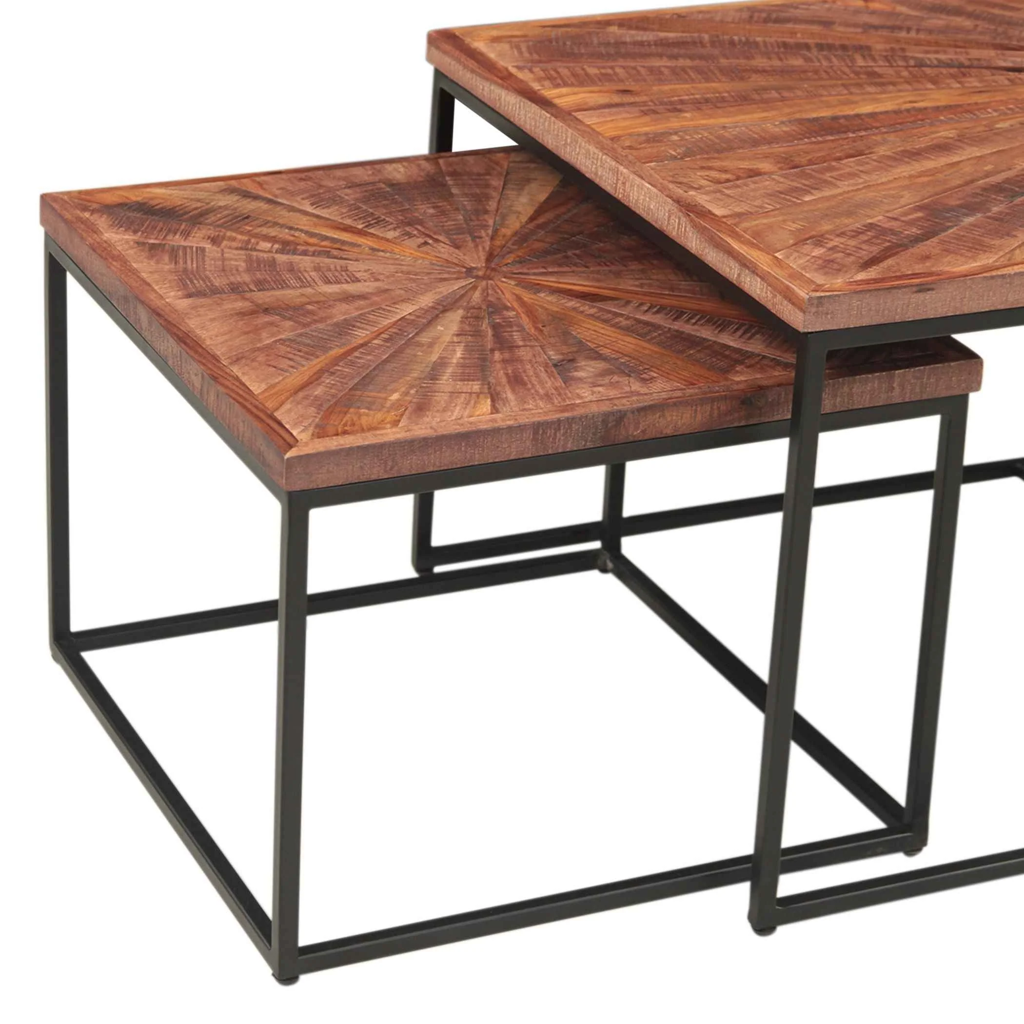 Aster 47" Nesting Coffee Tables in Sunburst Brownstone - Image 8