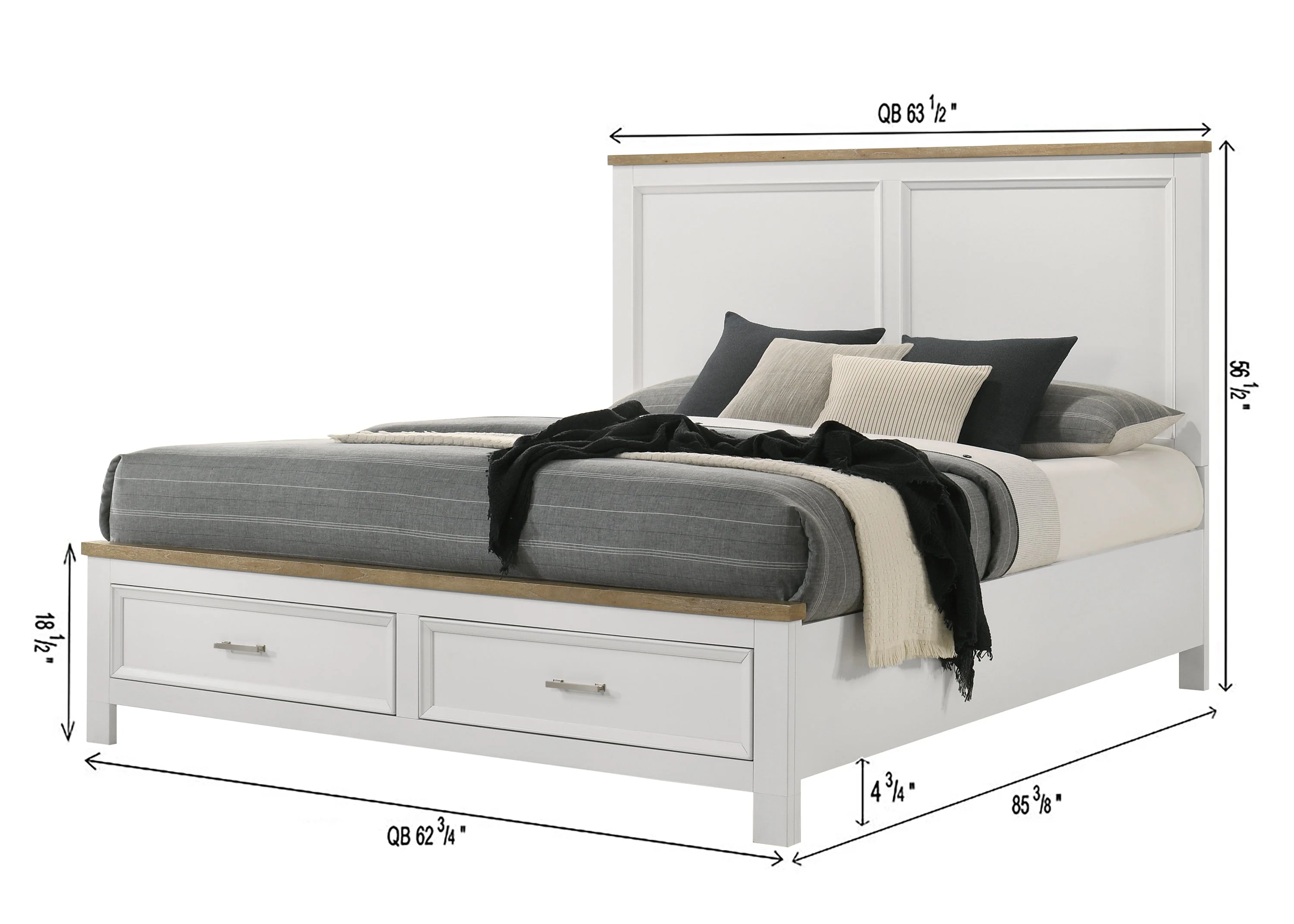 Aston White Queen Storage Bed - Image 4