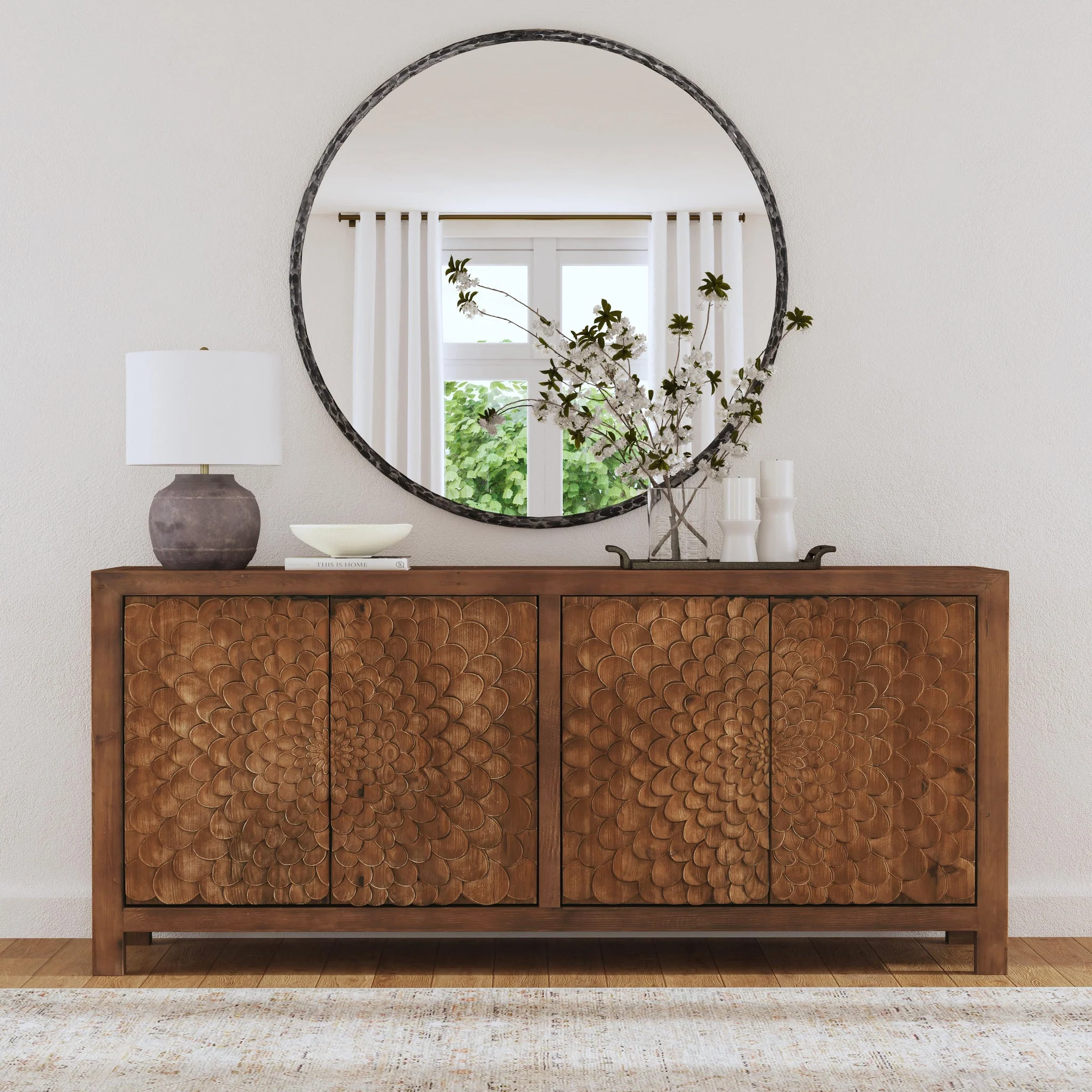Astrid 4 Door Buffet - Brown - Image 7