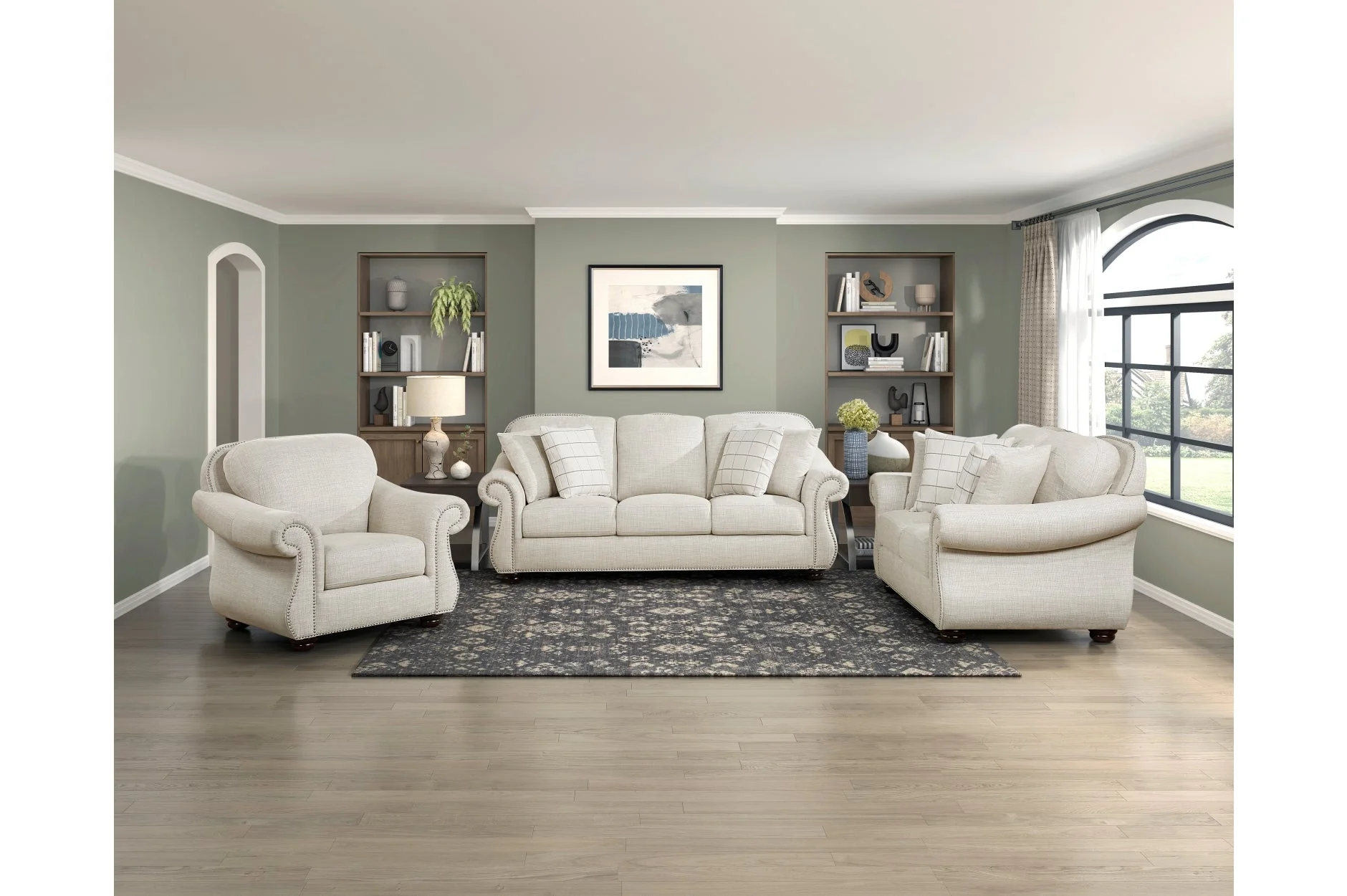 Attleboro Beige Loveseat - Image 7