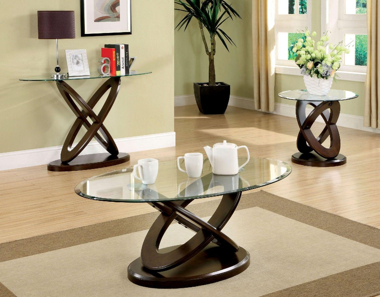 Atwood Dark Walnut Round End Table - Image 2