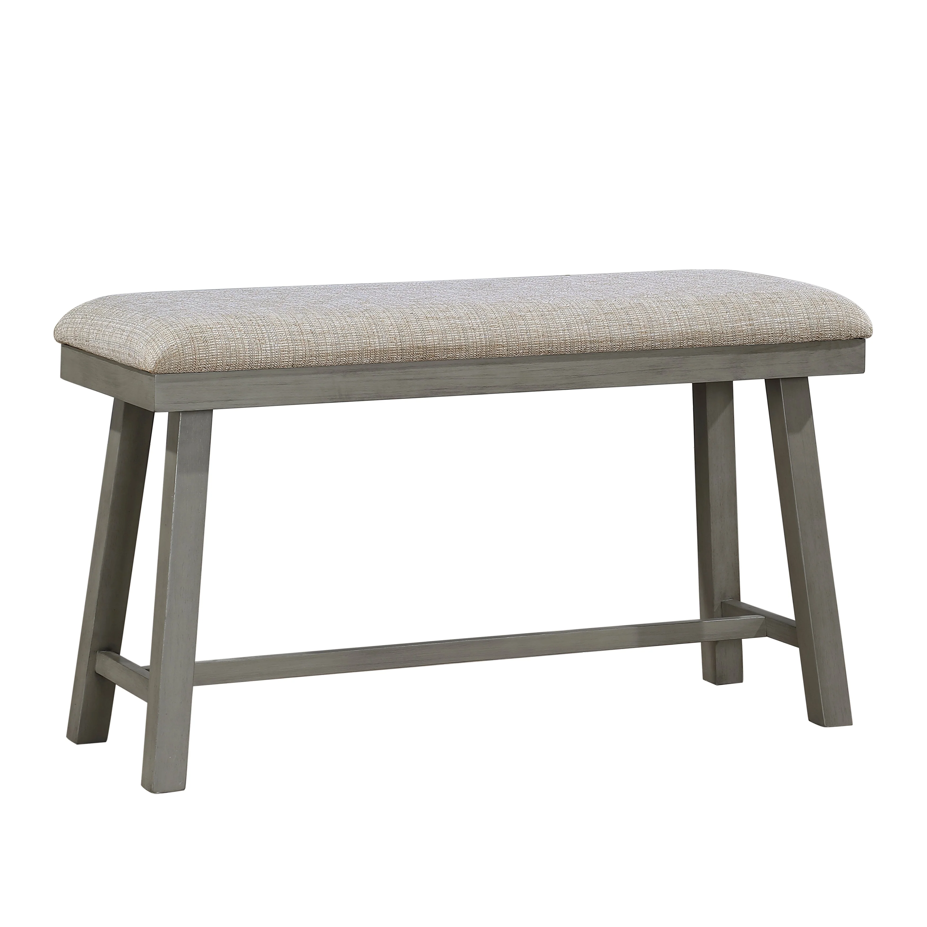 Auburndale Light Gray Counter Height Bench