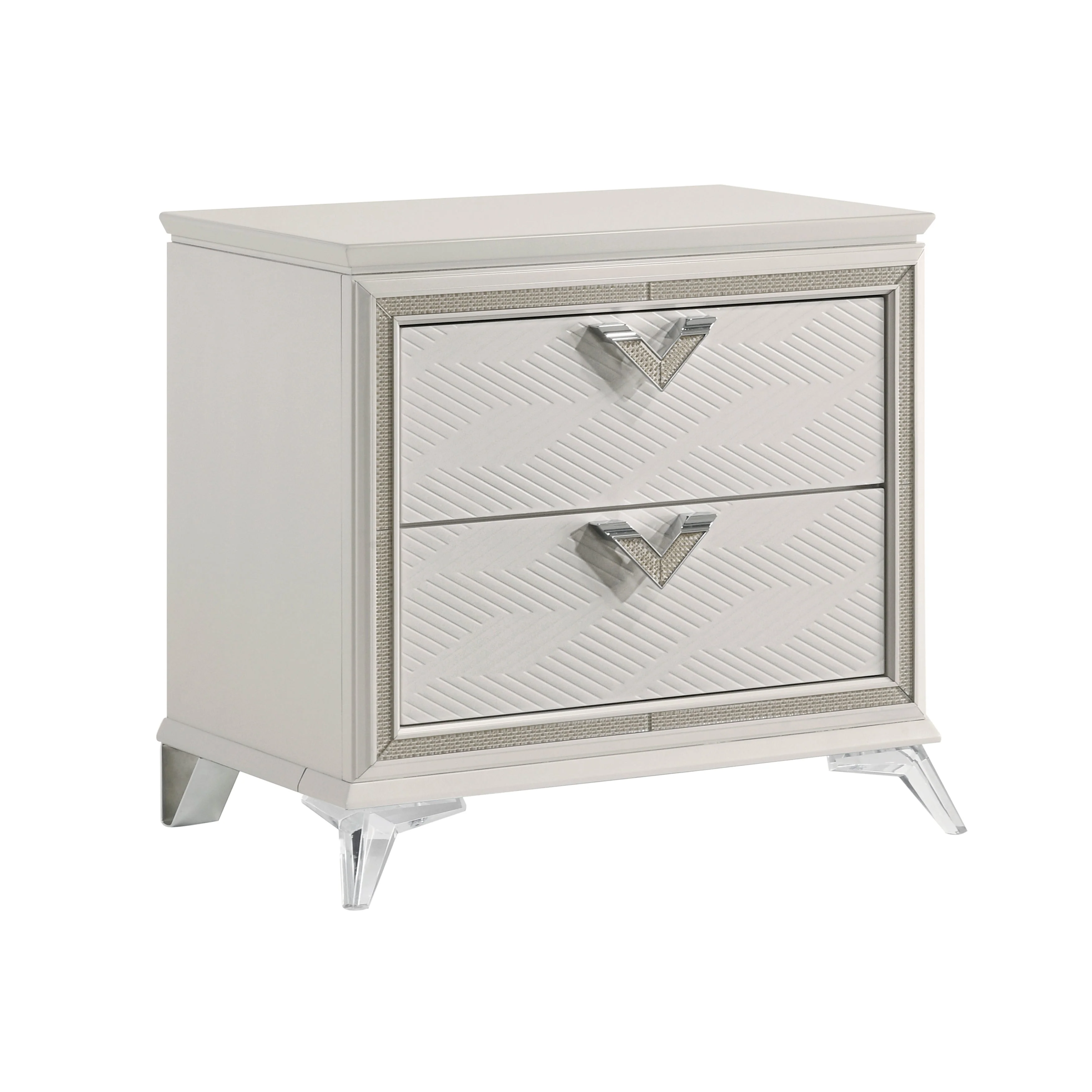 Audra White Panel Bedroom Set - Image 10