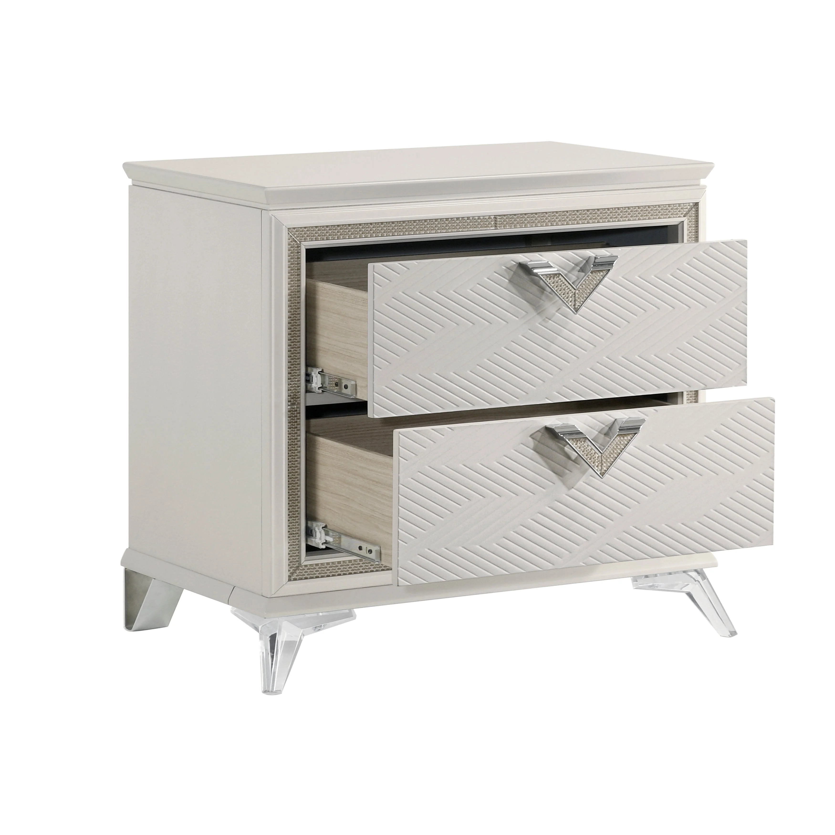 Audra White Panel Bedroom Set - Image 11