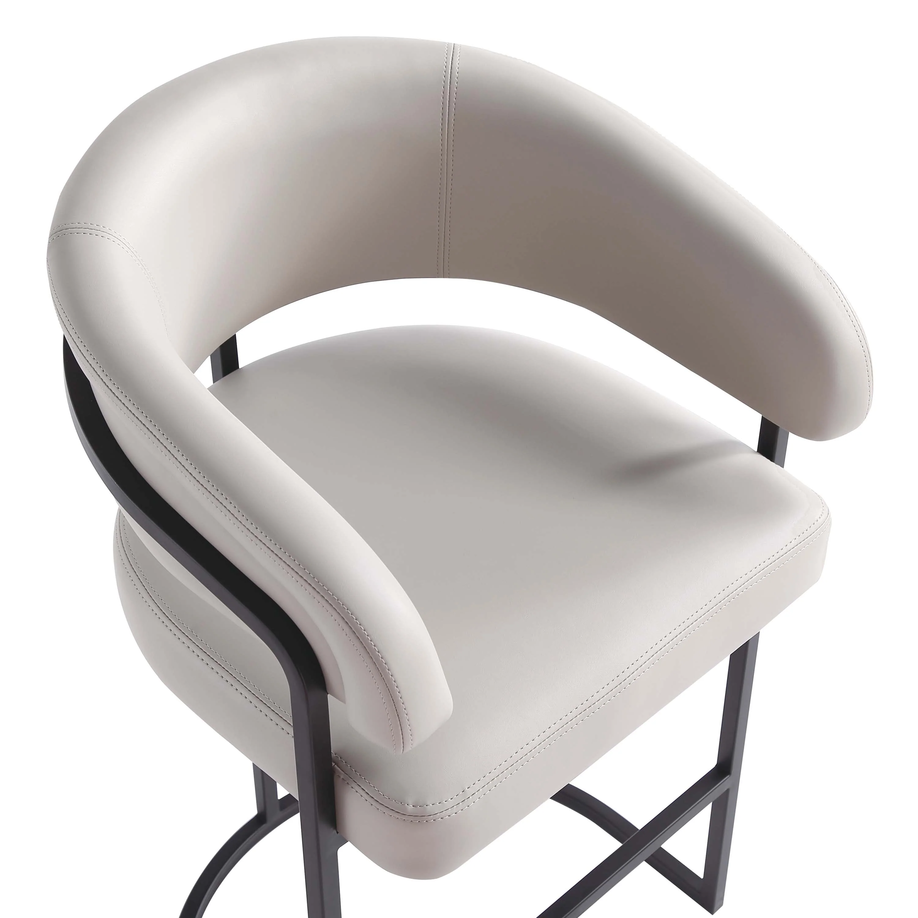 Augusta Barstool in Light Grey (set of 3) - Image 5