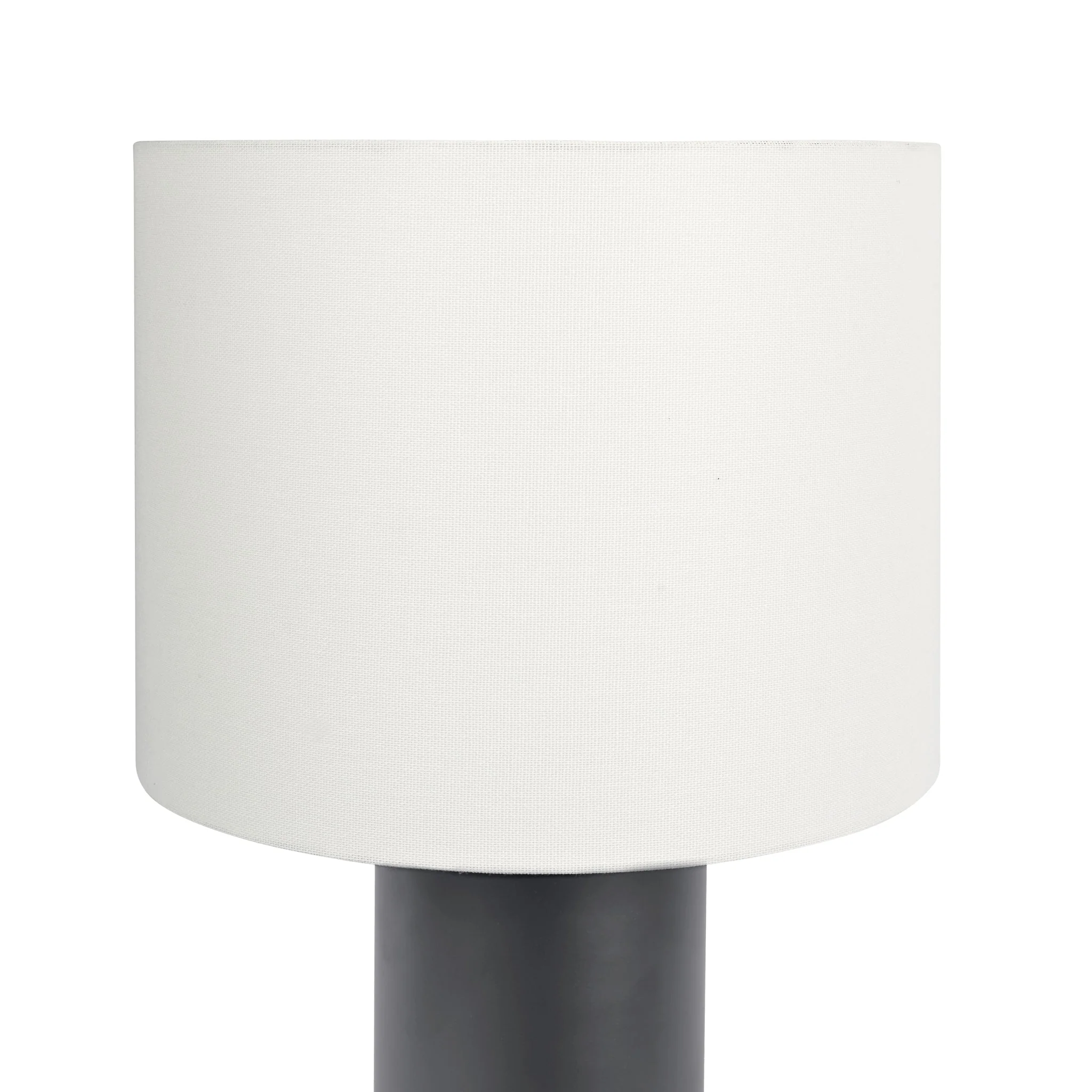 Aura Black Table Lamp with On/Off Switch Black Block Base - Image 4