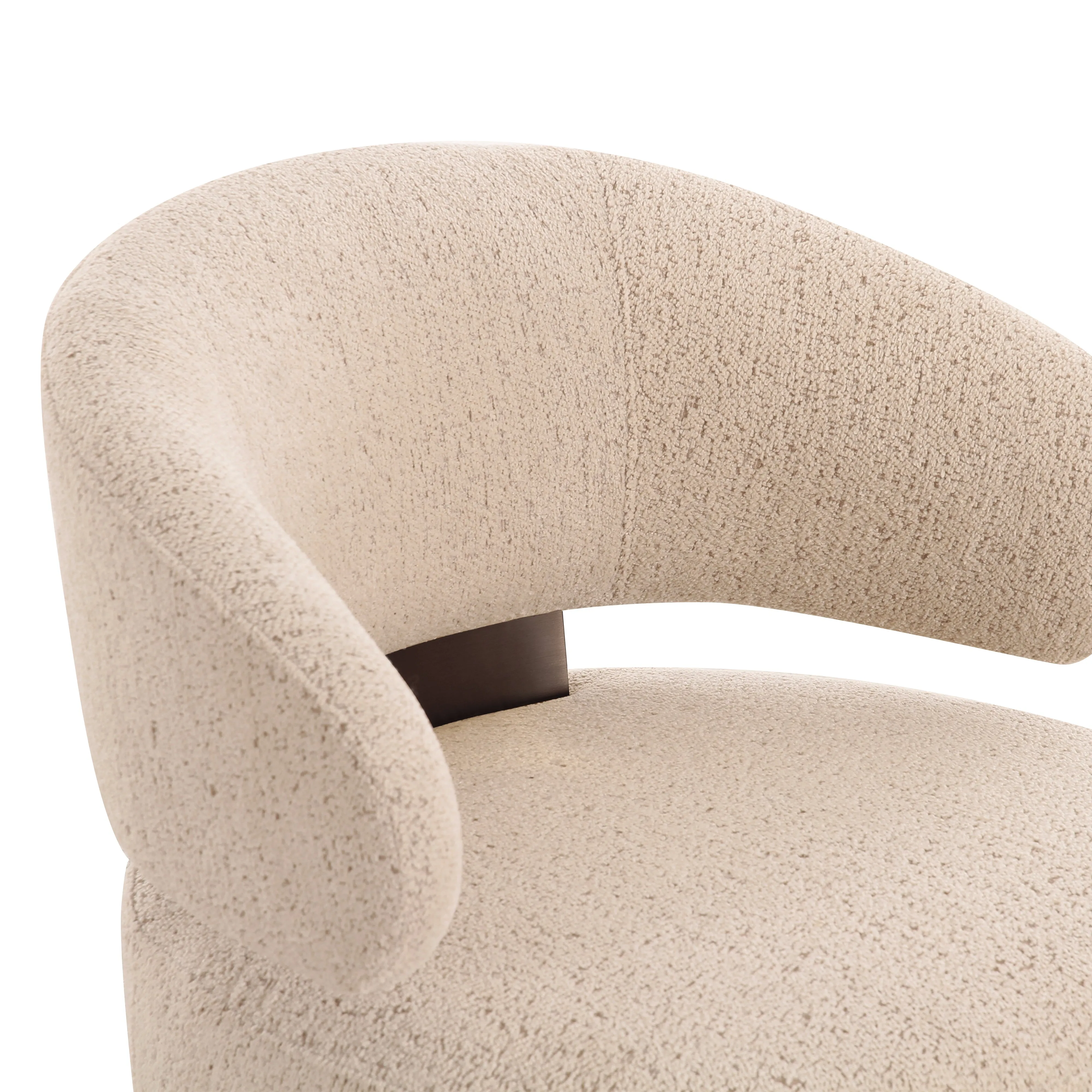 Austin Cream Boucle Swivel Accent Chair - Image 4