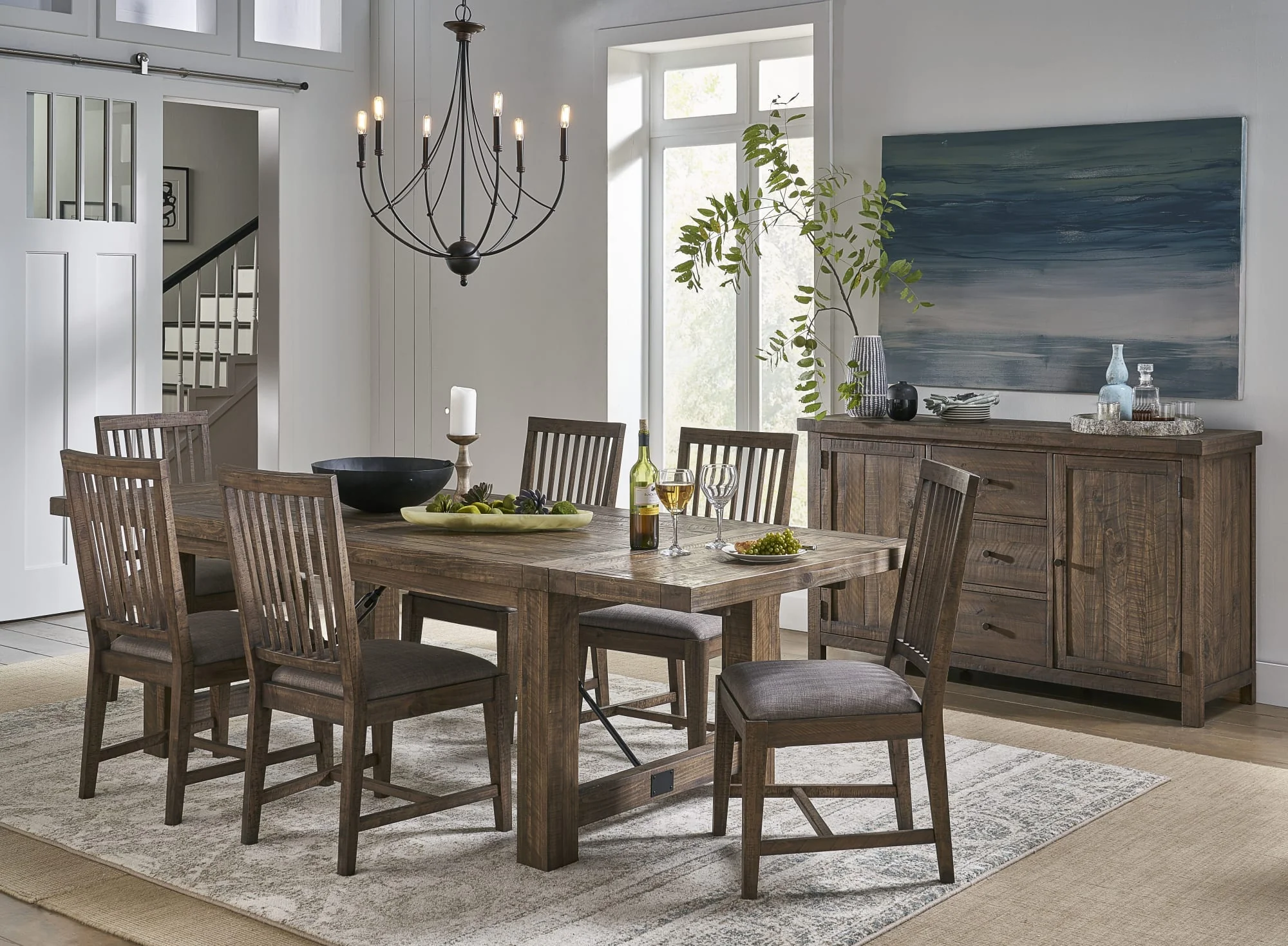 Autumn Flink Oak Solid Wood Extending Dining Table - Image 2