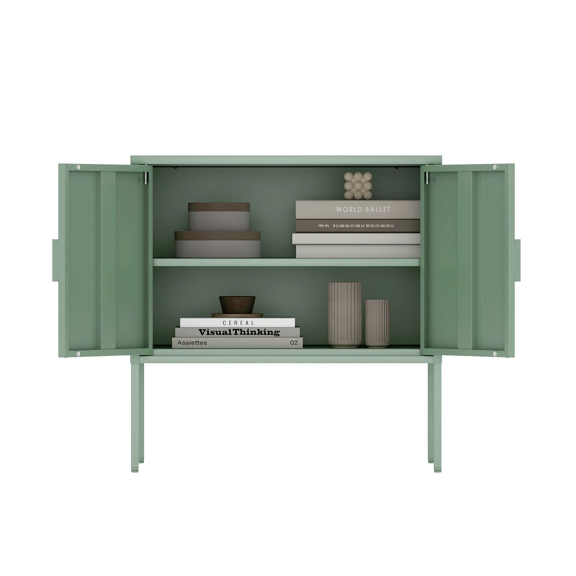 Ava 23.6" Accent Cabinet in Green - Image 12