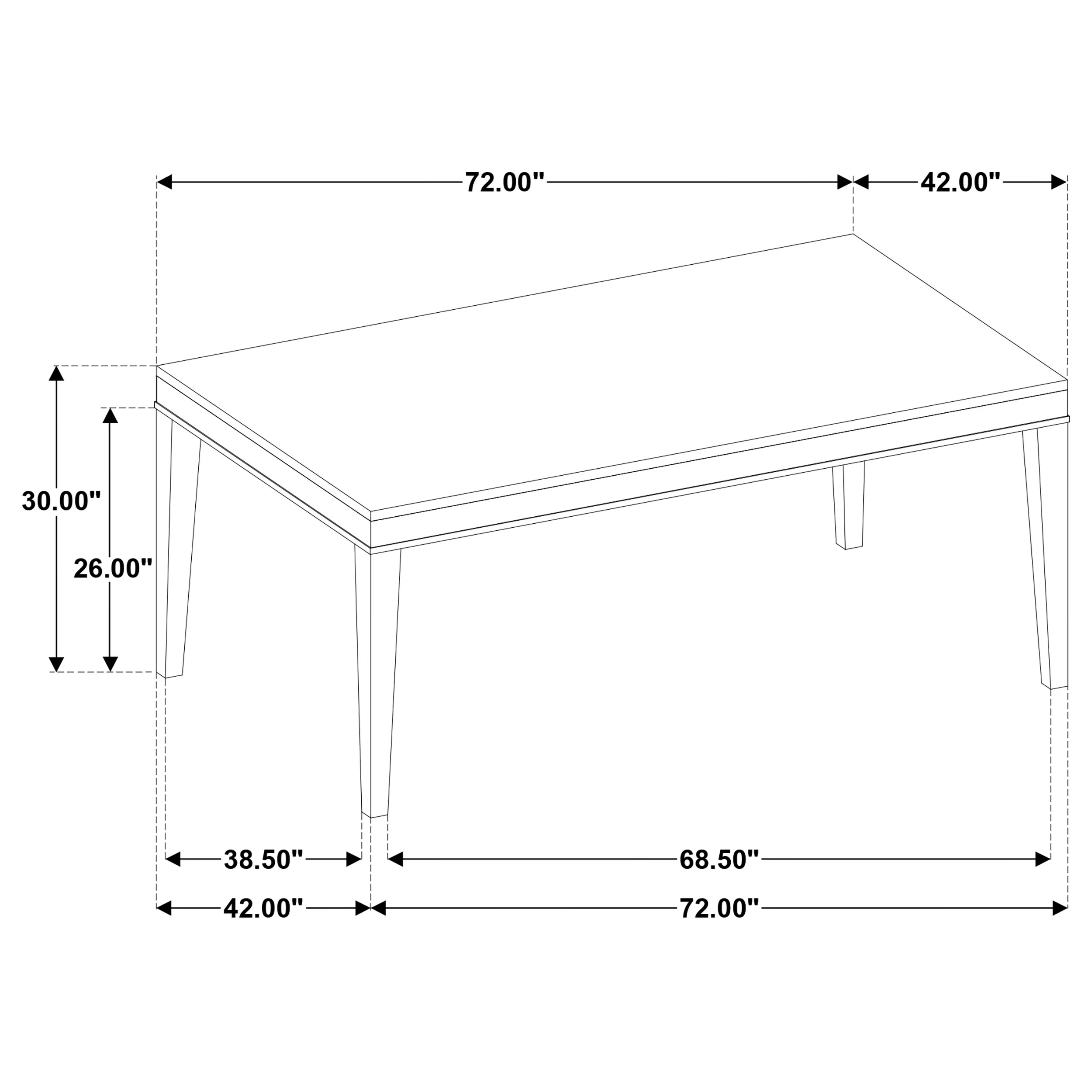 Averill Tan and Coffee Bean 7-piece White Marble Top Dining Set - Image 14