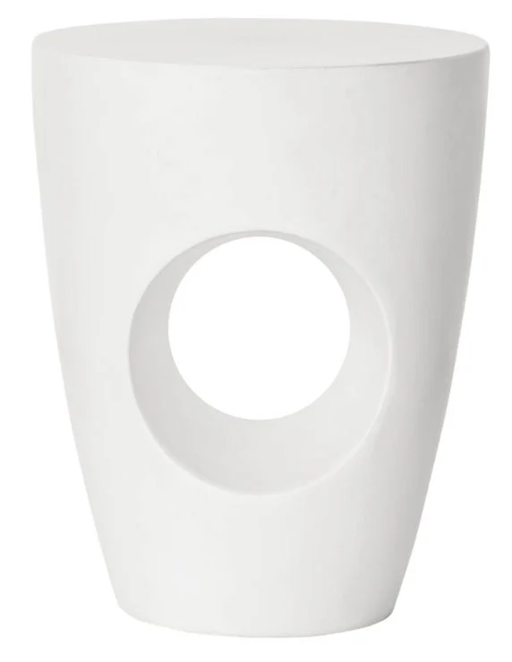 Aylard Outdoor Stool Cream White
