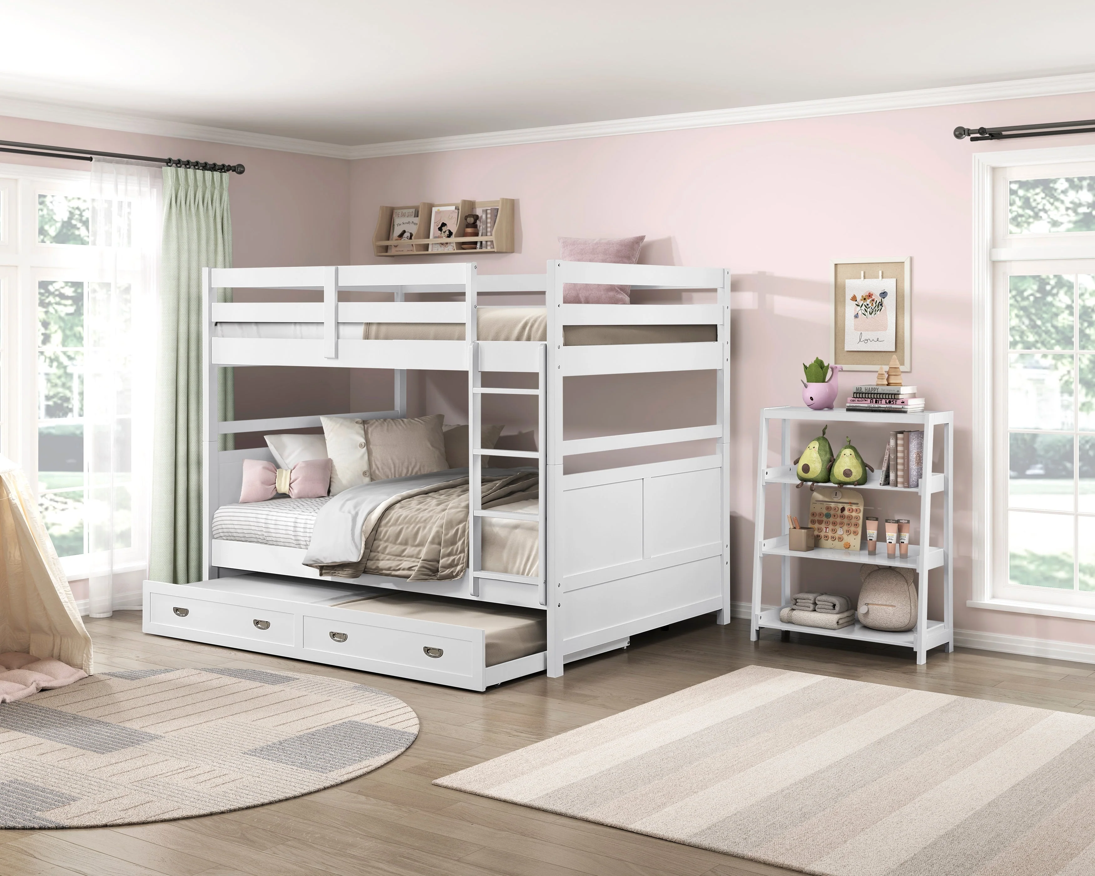 Sloane White Twin Canopy Platform Bed - Image 27