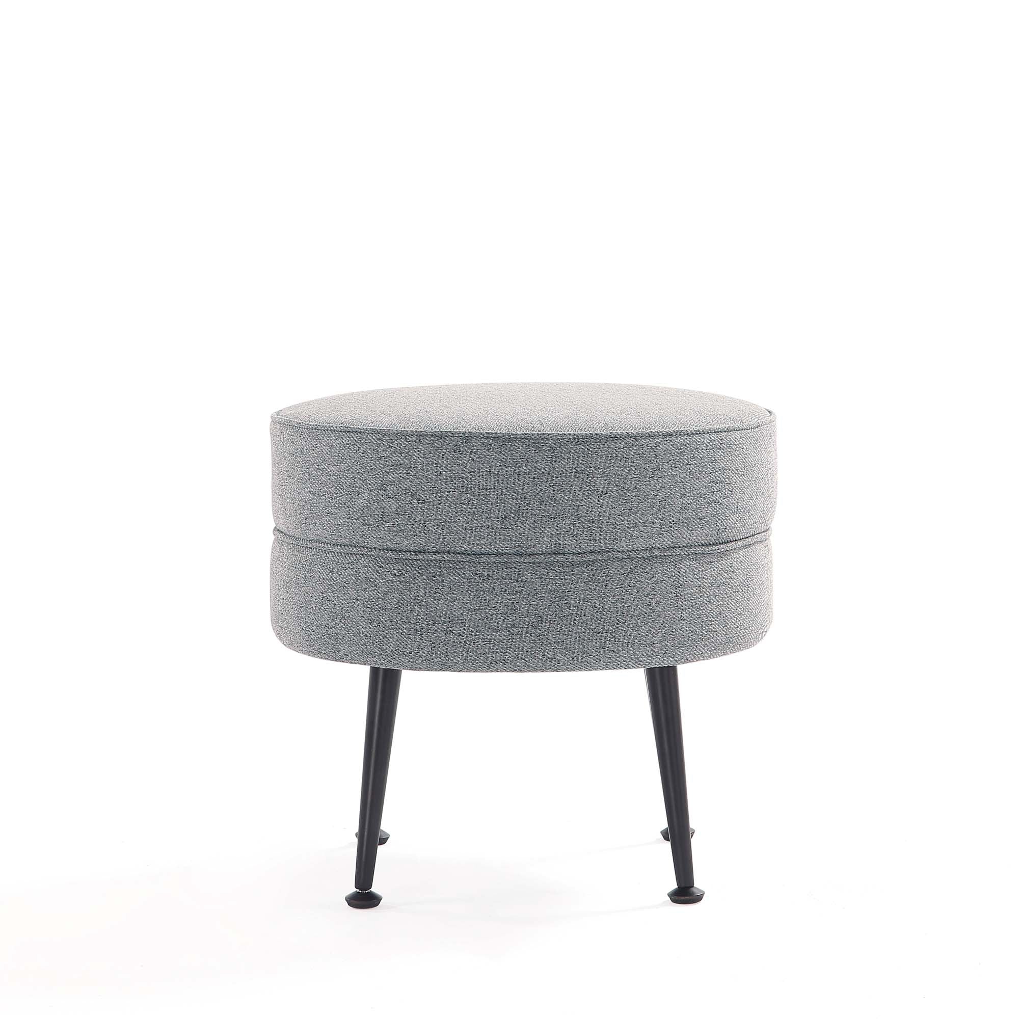 Bailey Ottoman in Multicolor with Black Feet (set of 4) - Image 11