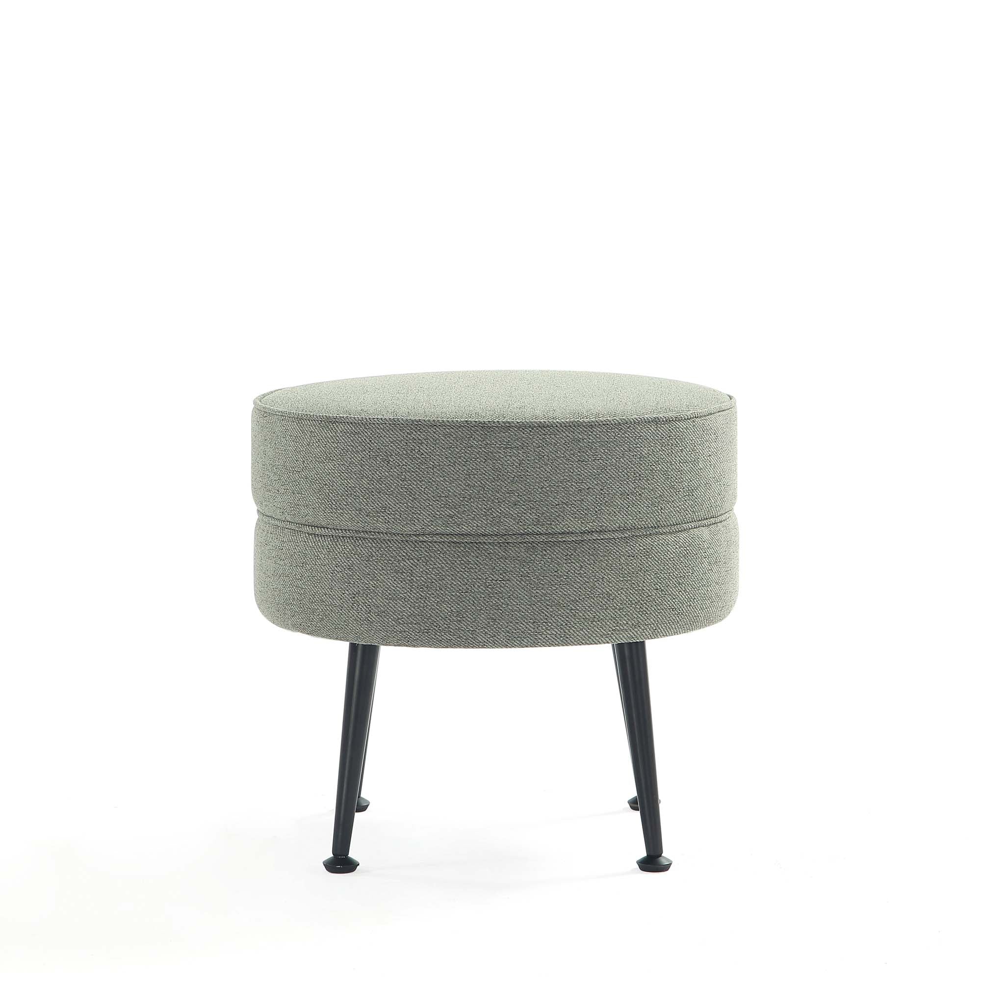 Bailey Ottoman in Multicolor with Black Feet (set of 4) - Image 17