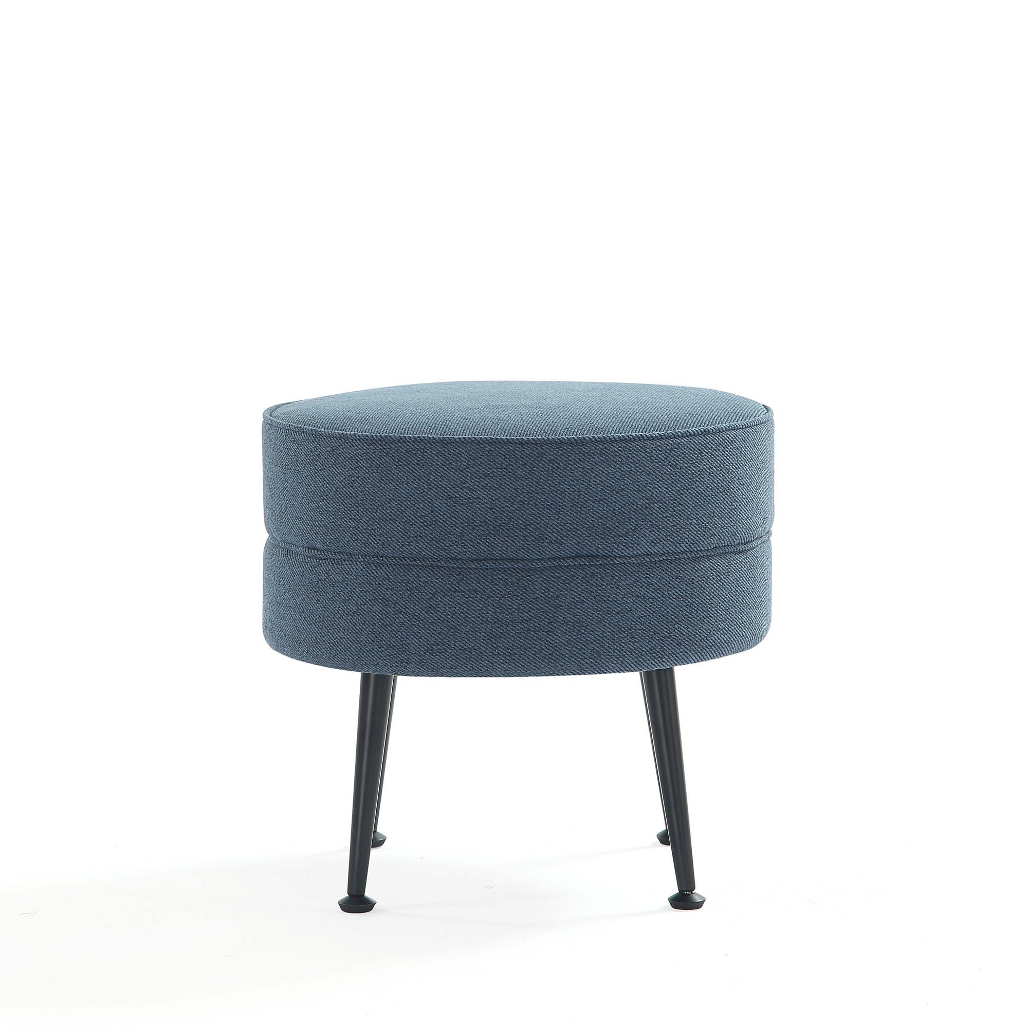 Bailey Ottoman in Multicolor with Black Feet (set of 4) - Image 8