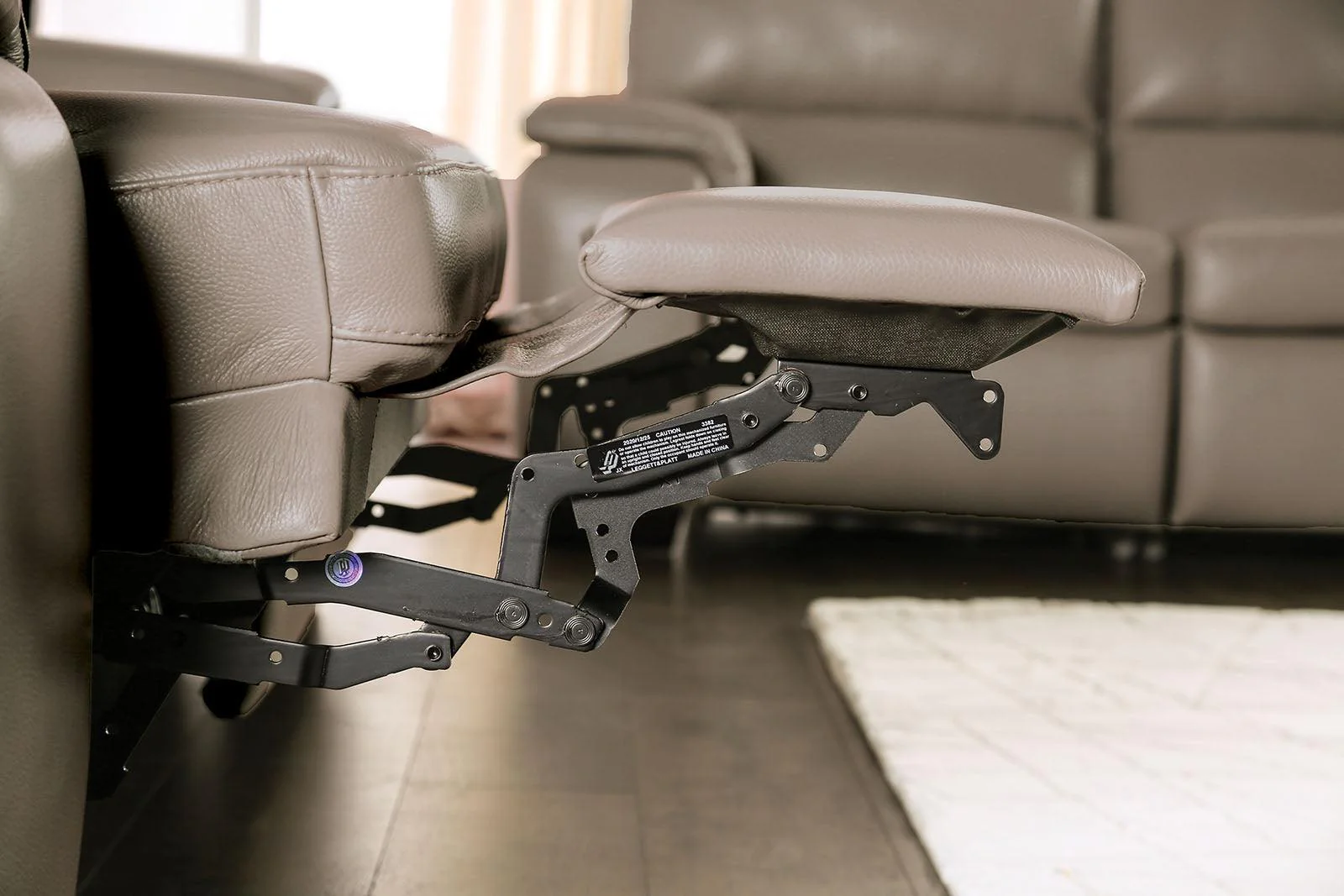 Balderico Taupe Power Reclining Loveseat - Image 3