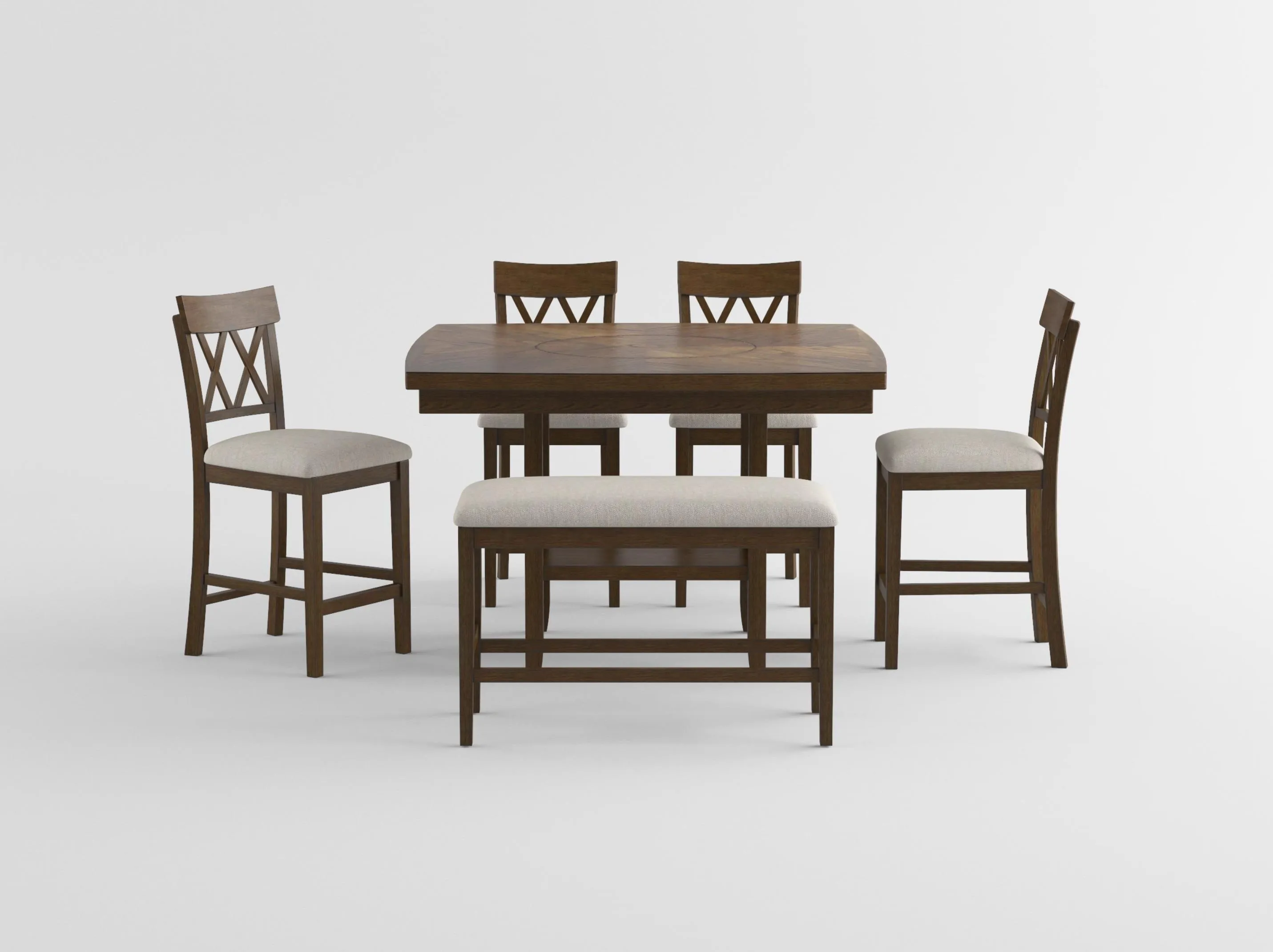 Balin Light Oak Counter Height Bench - Image 4