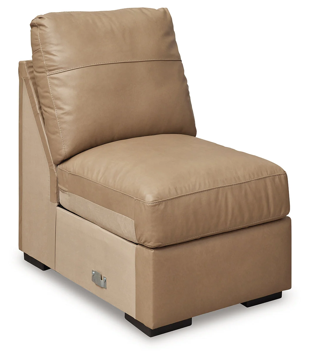 Bandon Toffee 4-Piece Leather Sectional - Image 3