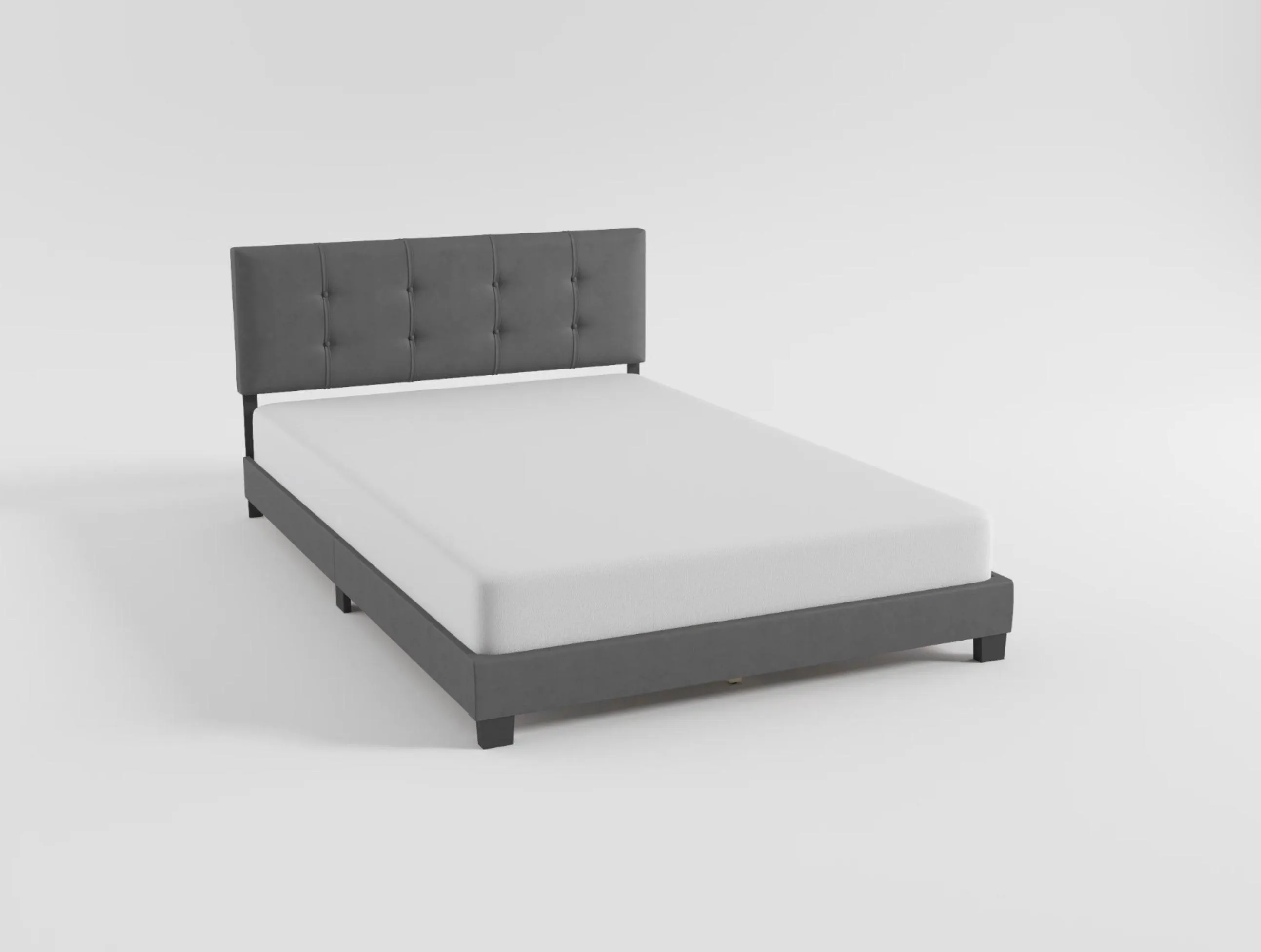 Bari Brown Queen Platform Bed - Image 3