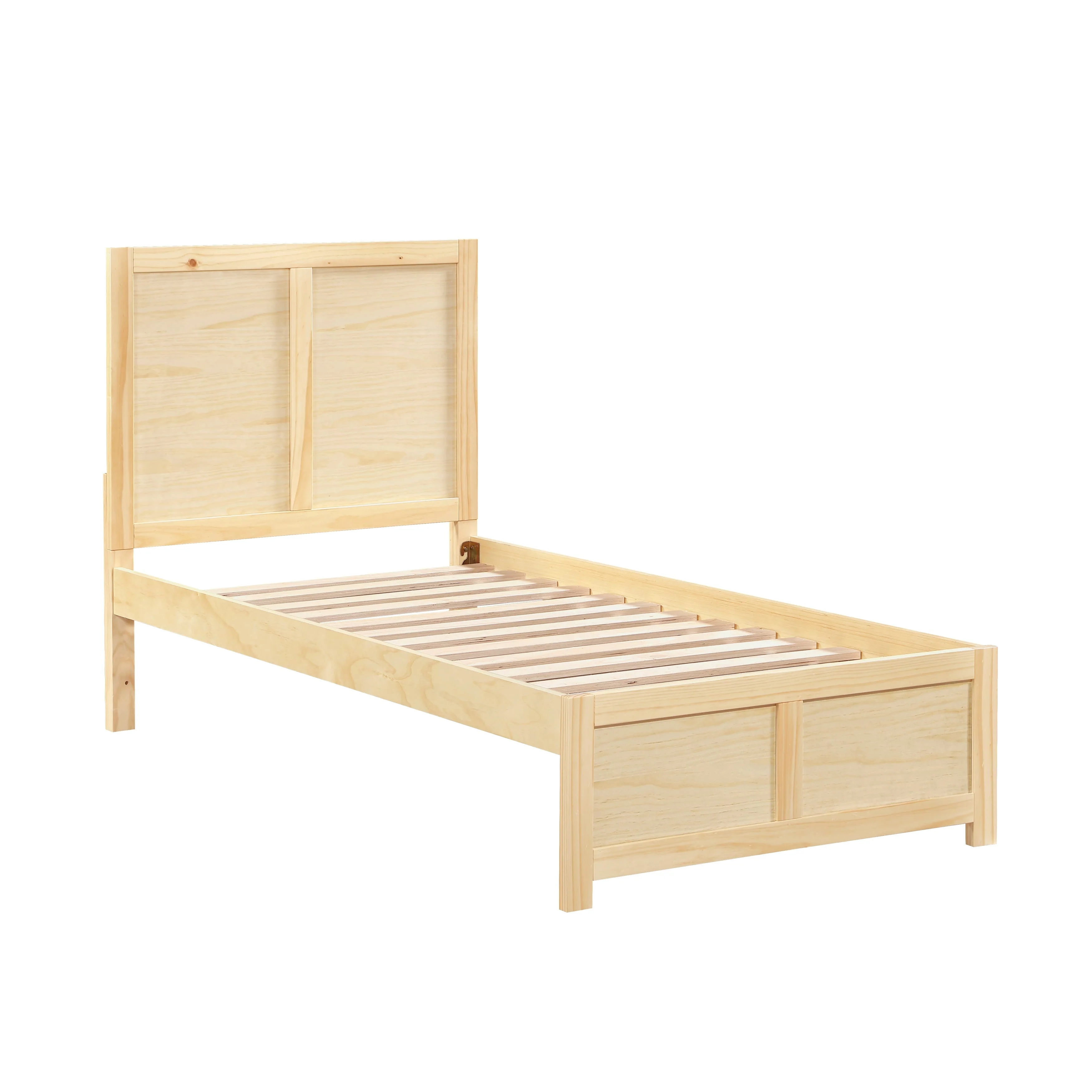 Bartly Natural Twin Platform Bed - Image 4