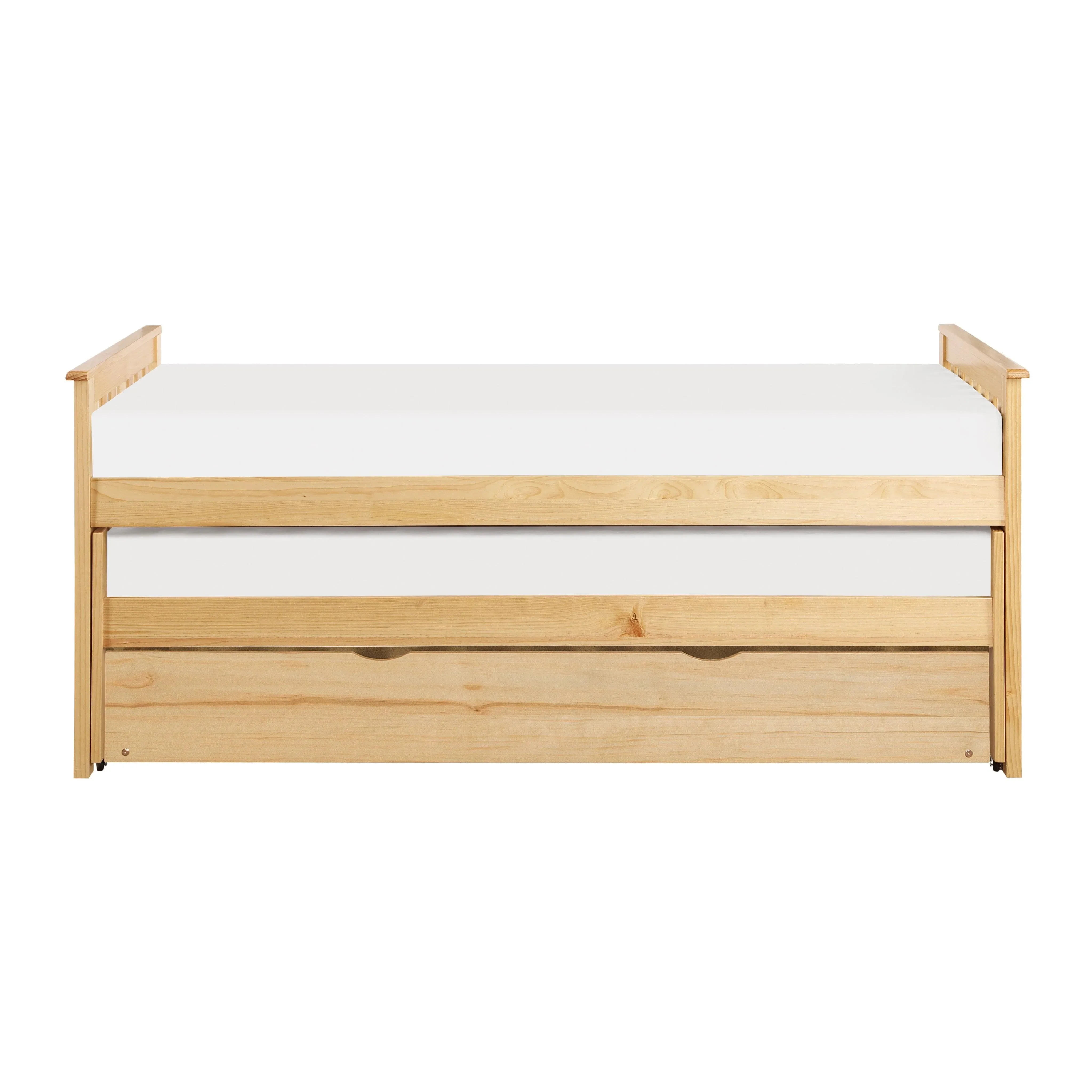 Bartly Pine Twin/Twin Bed with Twin Trundle - Image 2