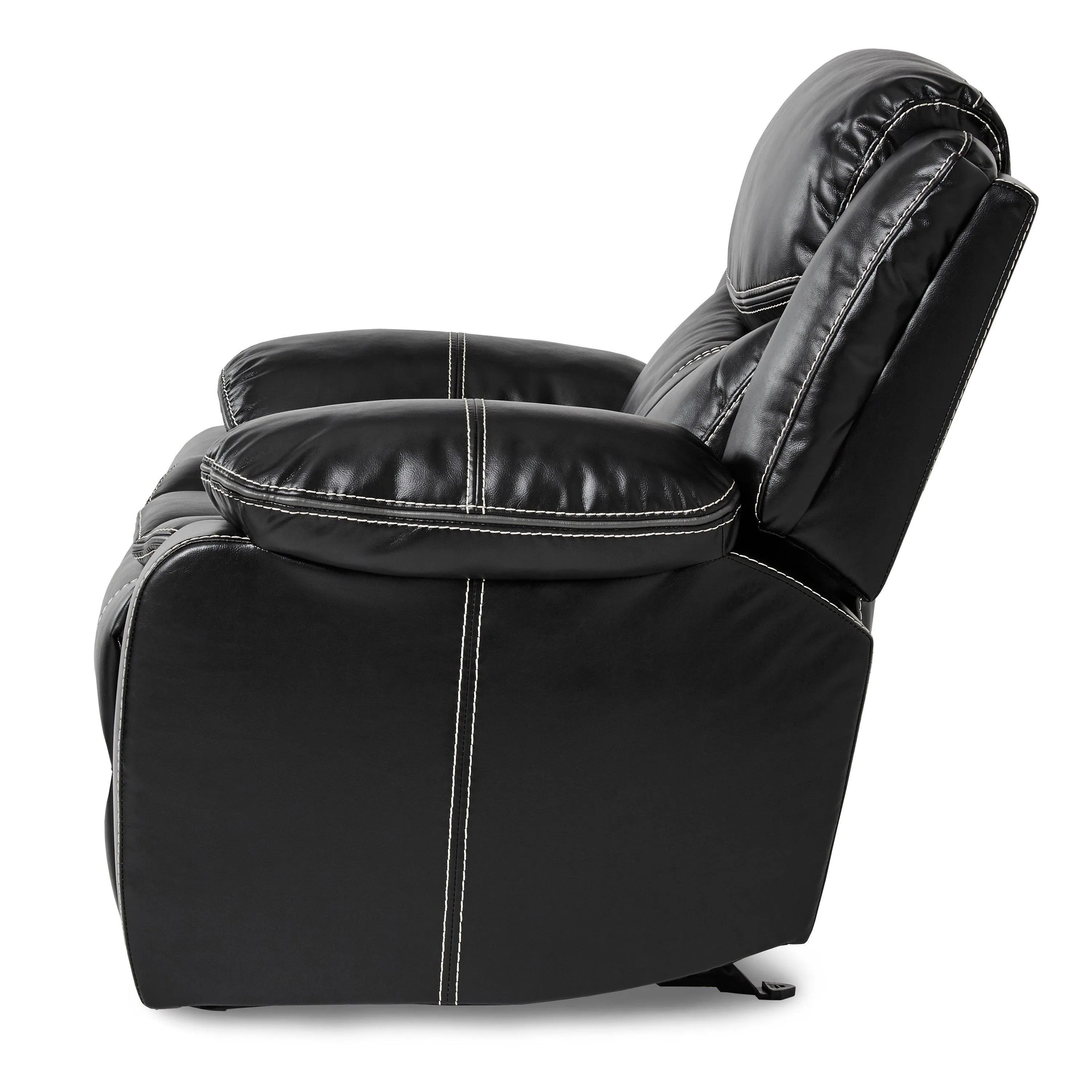 Bastrop Black Glider Reclining Chair - Image 4