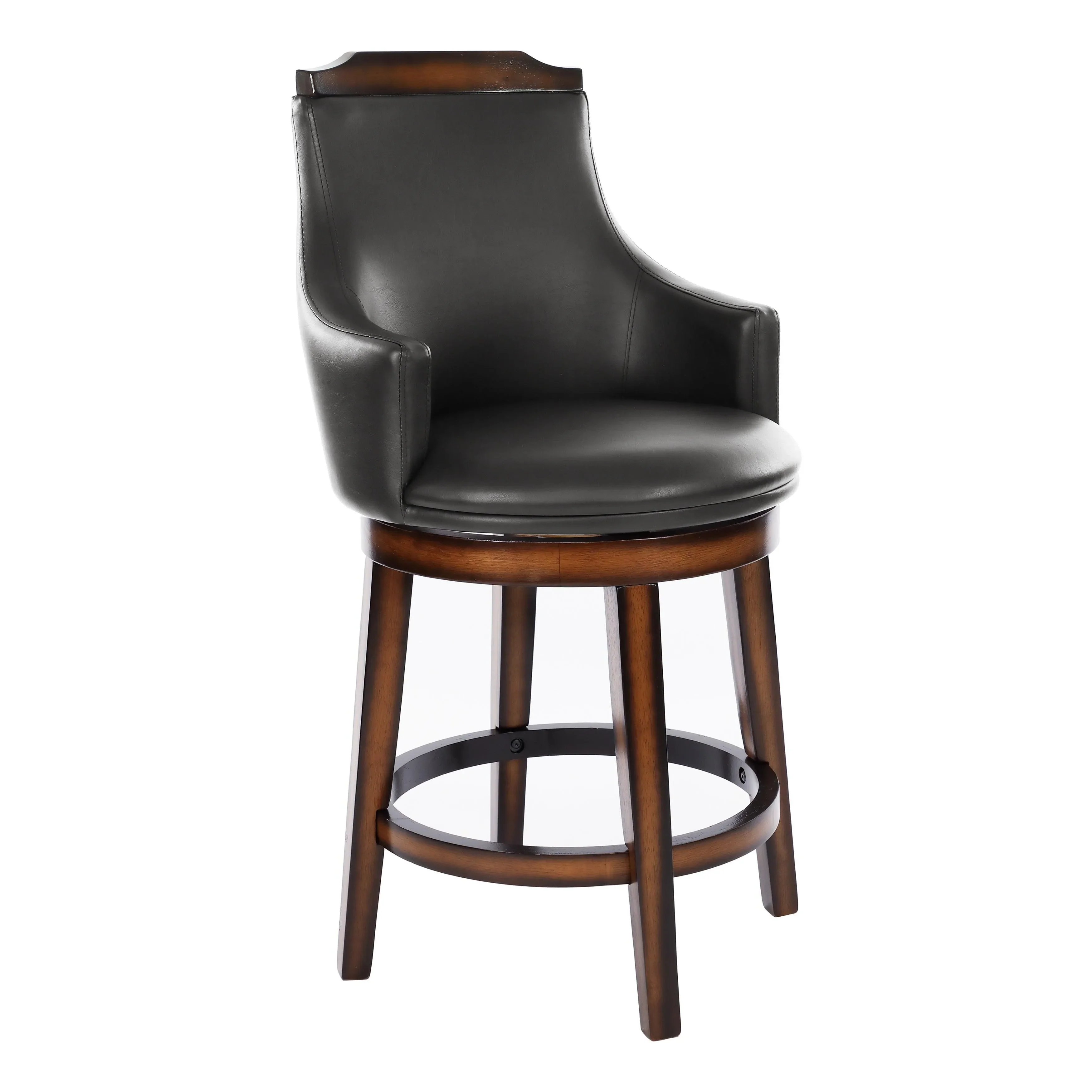 Bayshore Brown Swivel Counter Height Chair, Set of 2 - Image 3