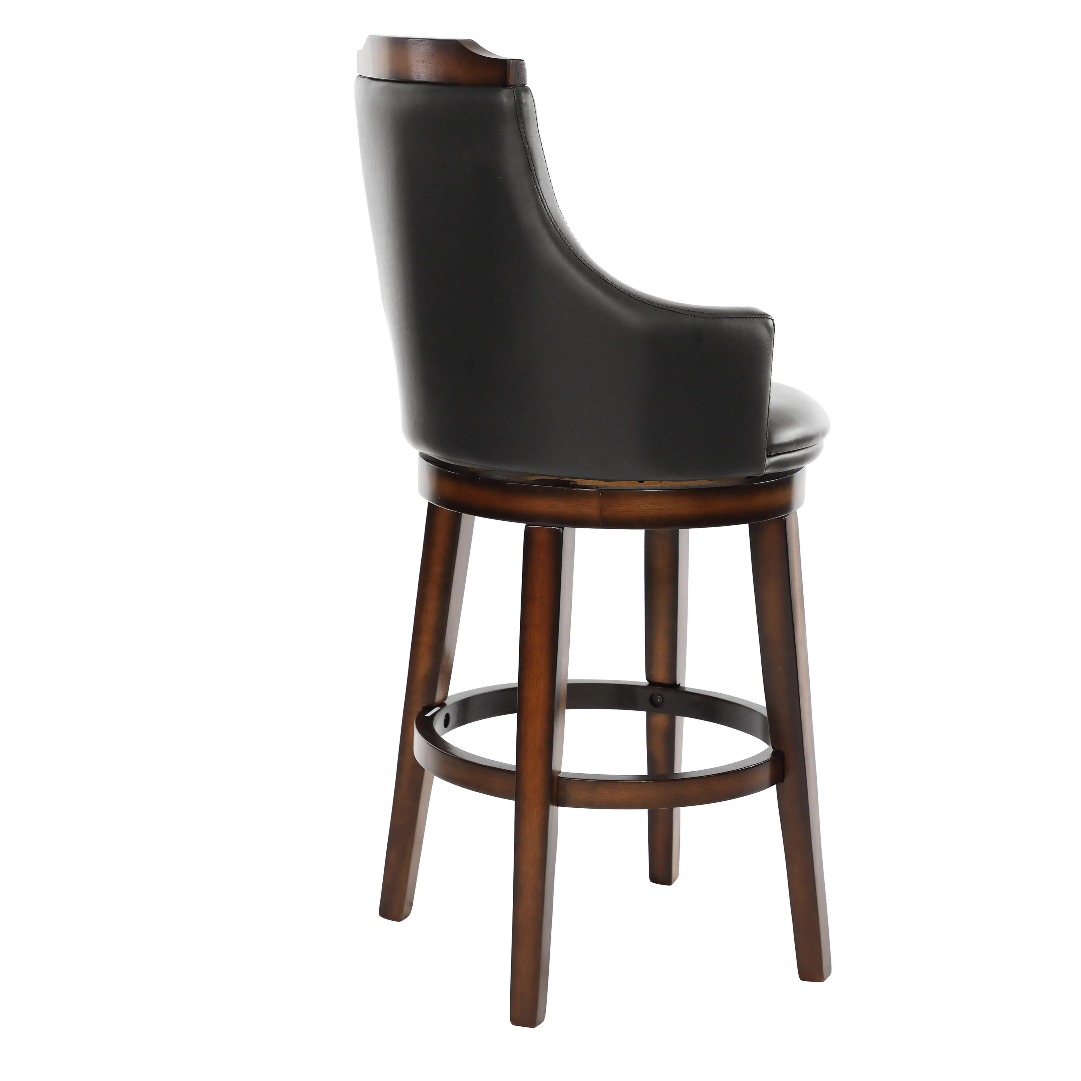 Bayshore Brown Swivel Pub Height Chair, Set of 2 - Image 4