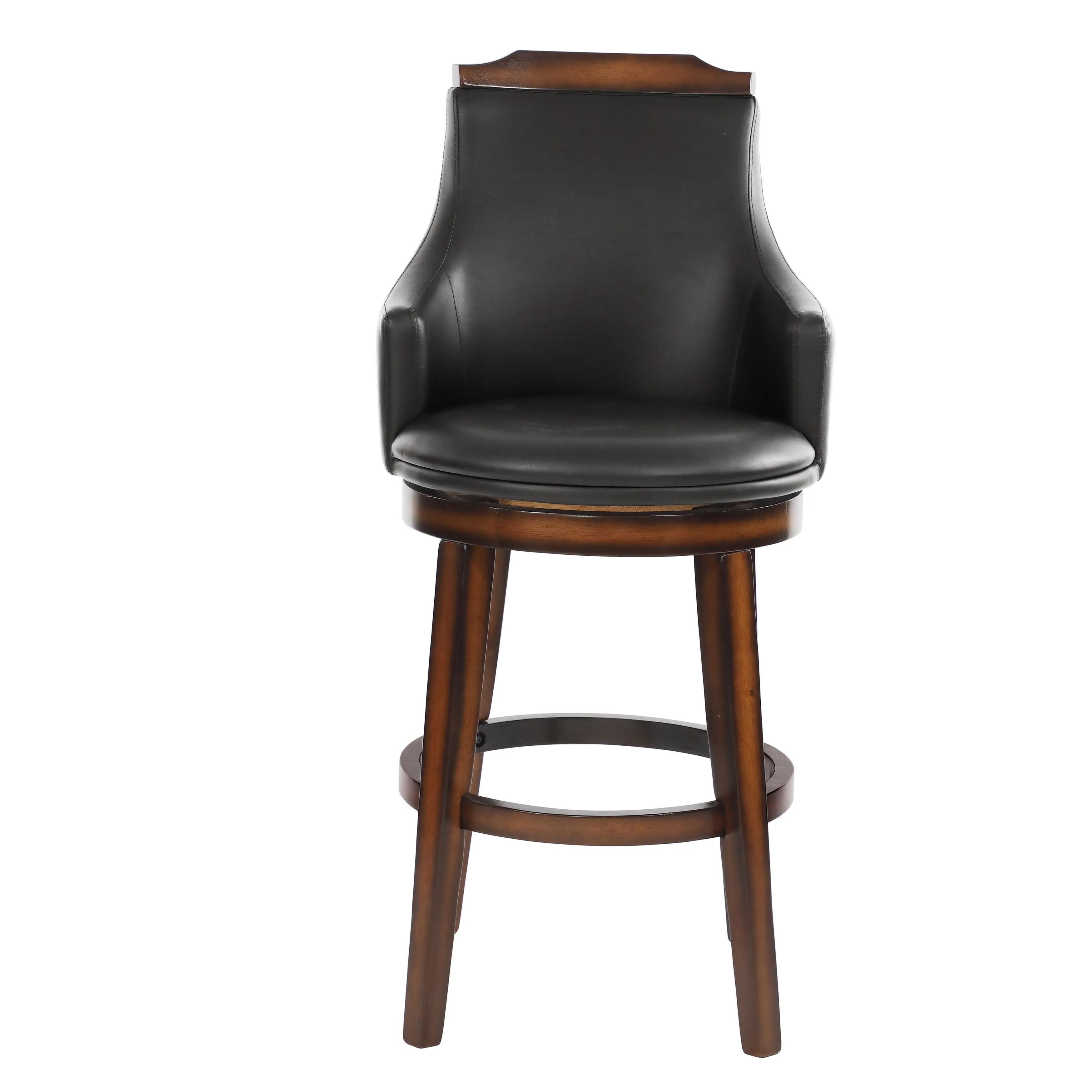 Bayshore Brown Swivel Pub Height Chair, Set of 2 - Image 6